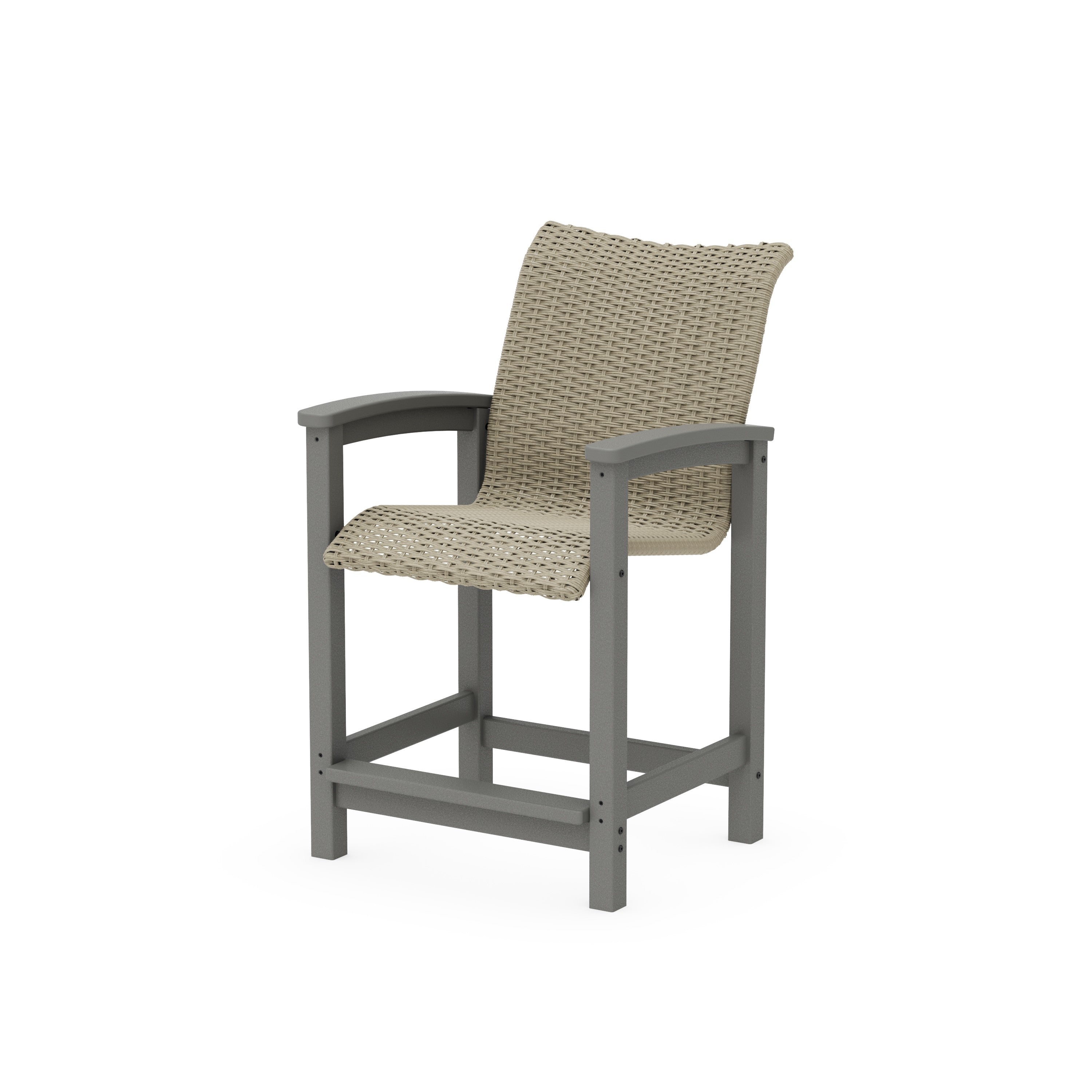 Coastal Woven Counter Chair