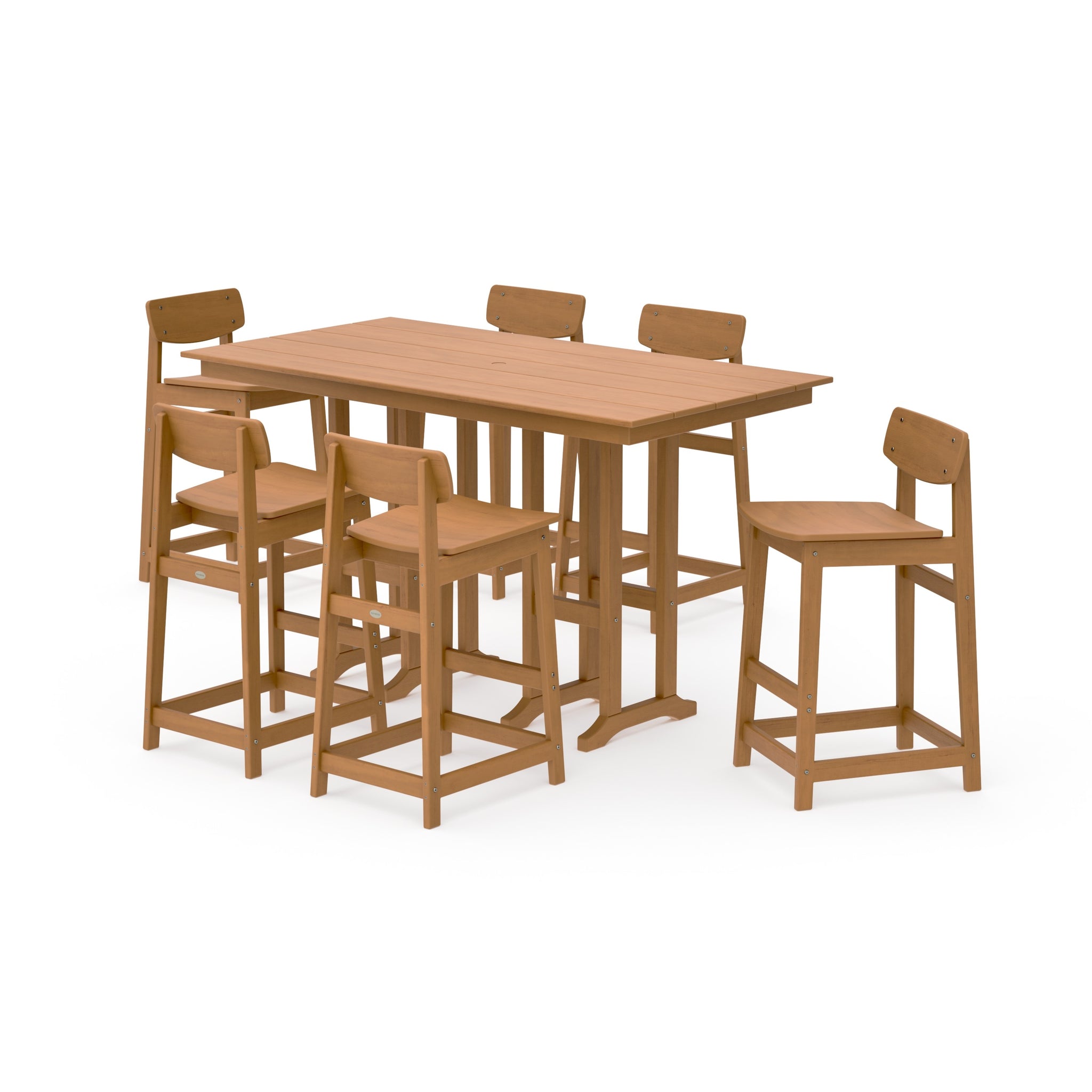 Modern Studio Urban Lowback Bar Chair 7-Piece Set