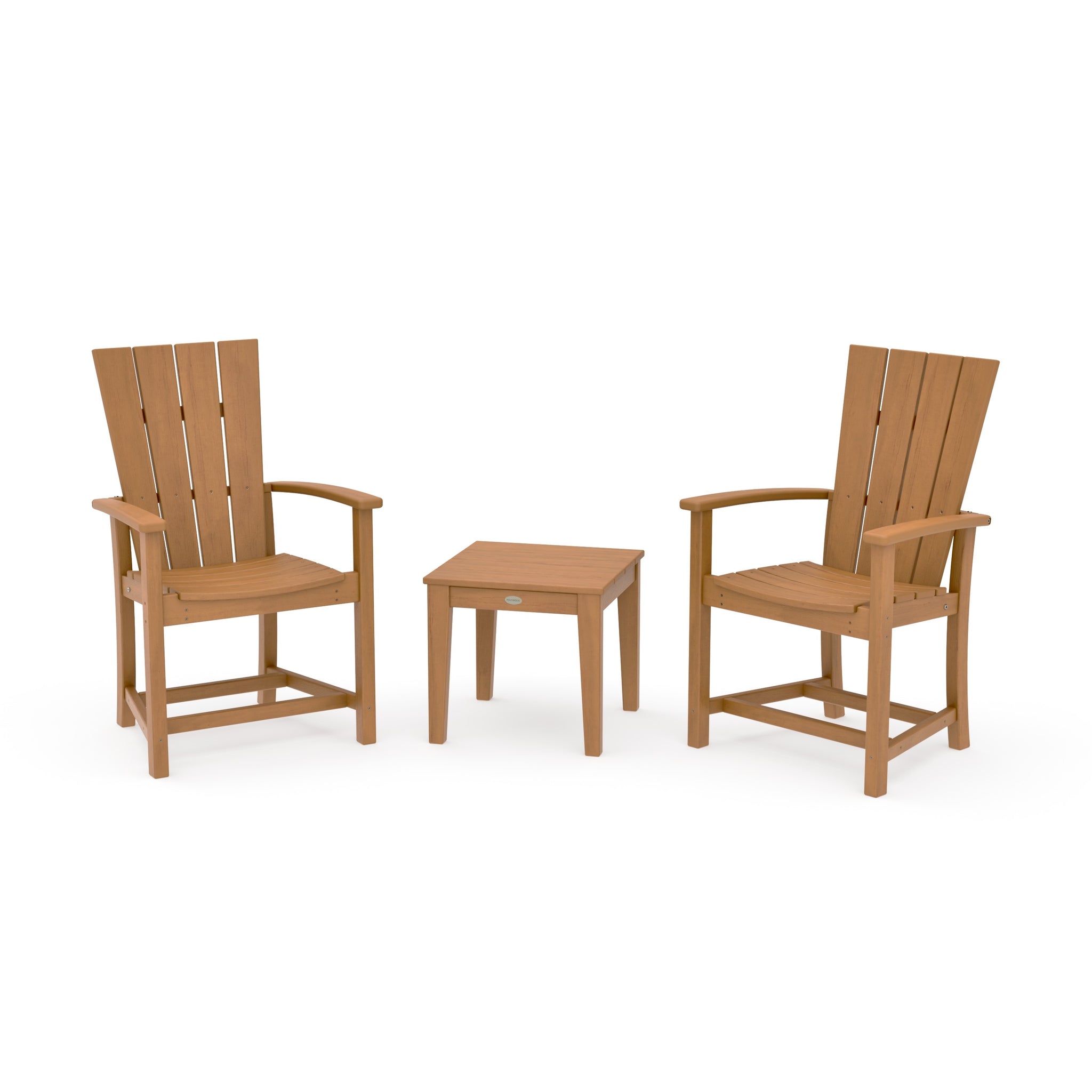 Quattro 3-Piece Upright Adirondack Chair Set