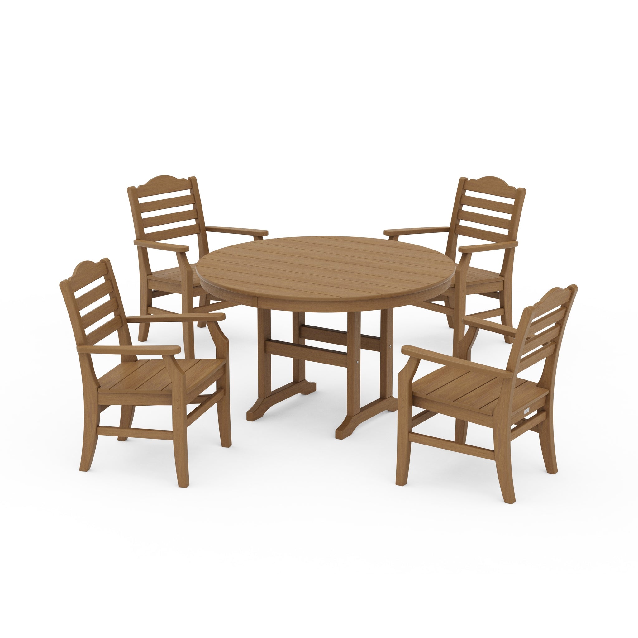 Savannah 5-Piece Round Farmhouse Dining Set