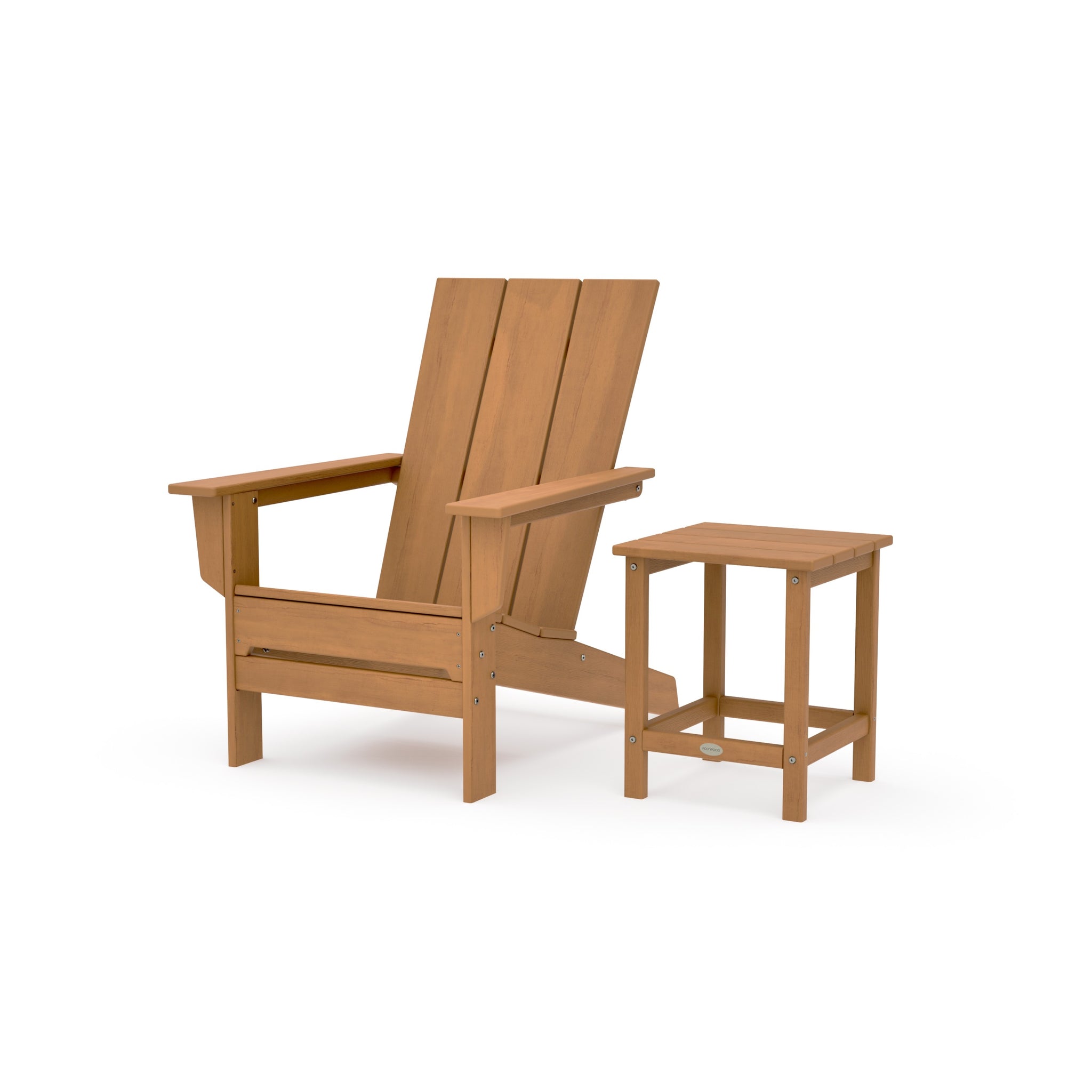 Modern Studio Adirondack Chair with Side Table