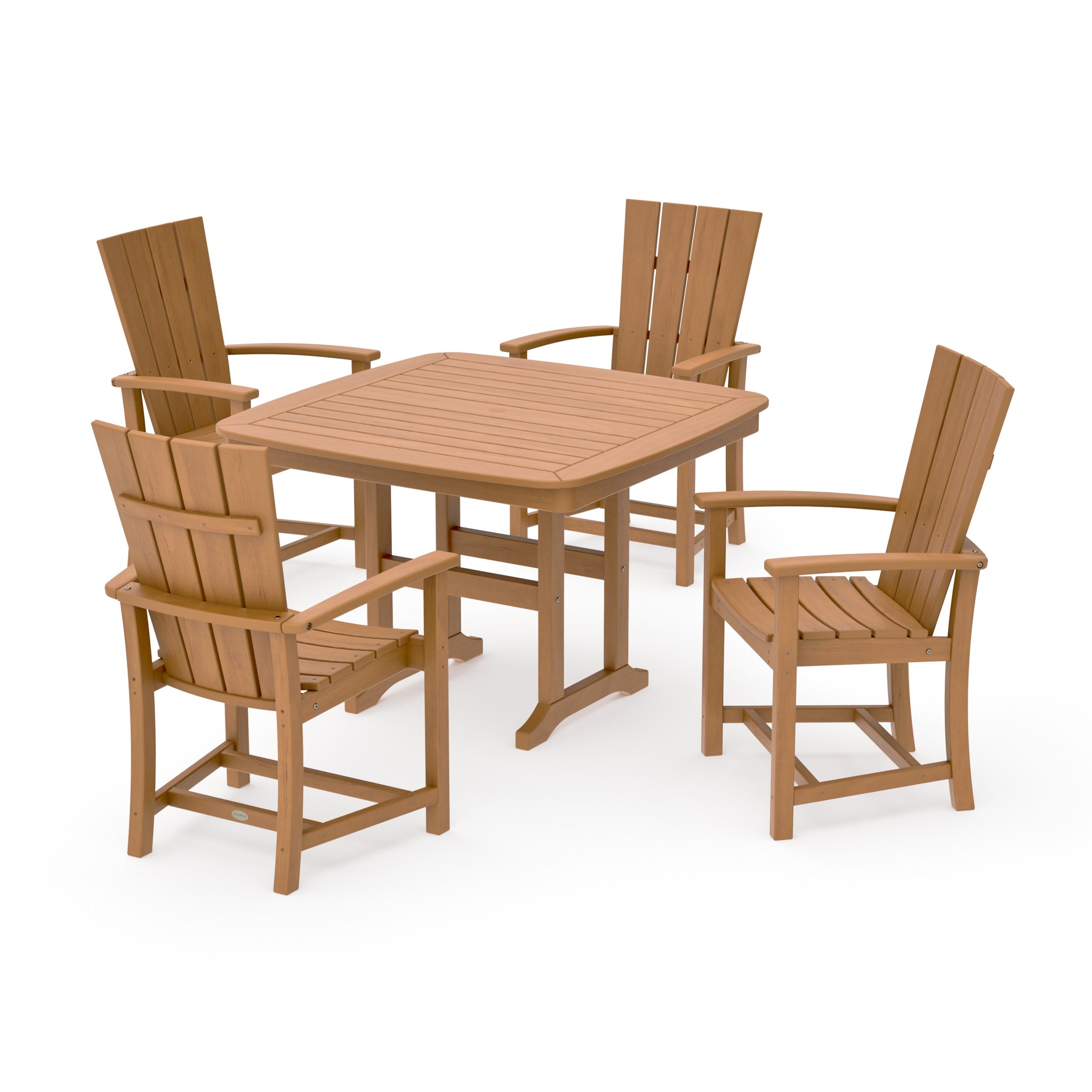 Quattro 5-Piece Dining Set with Trestle Legs