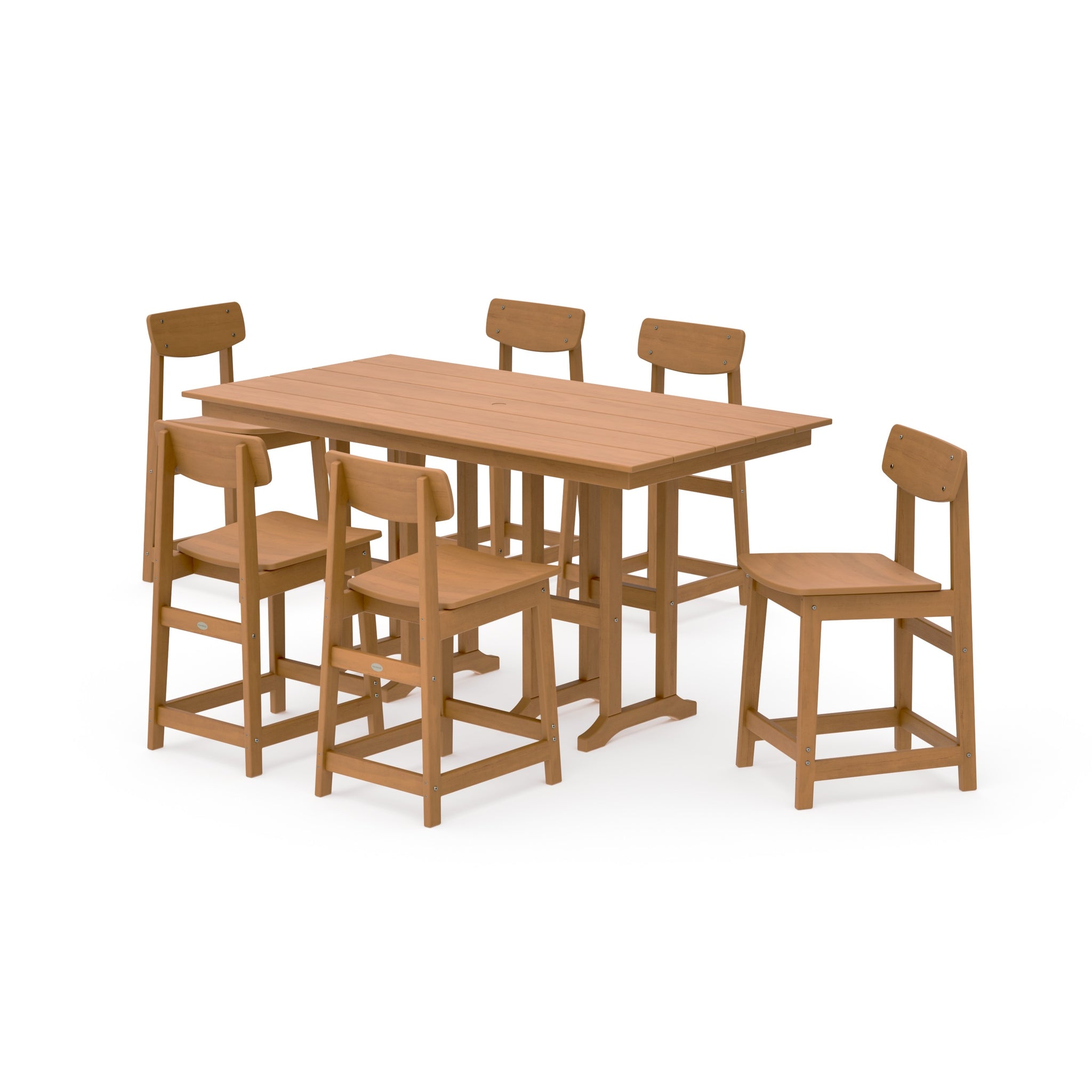 Modern Studio Urban Counter Chair 7-Piece Set