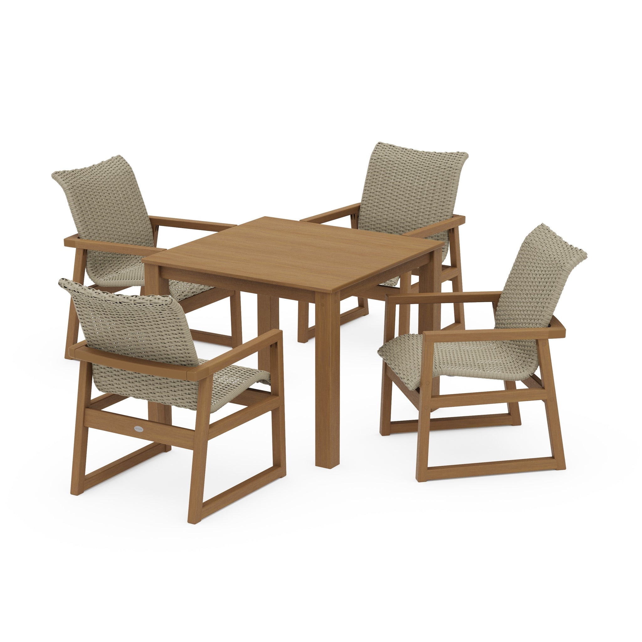 EDGE Woven 5-Piece Parsons Dining Set