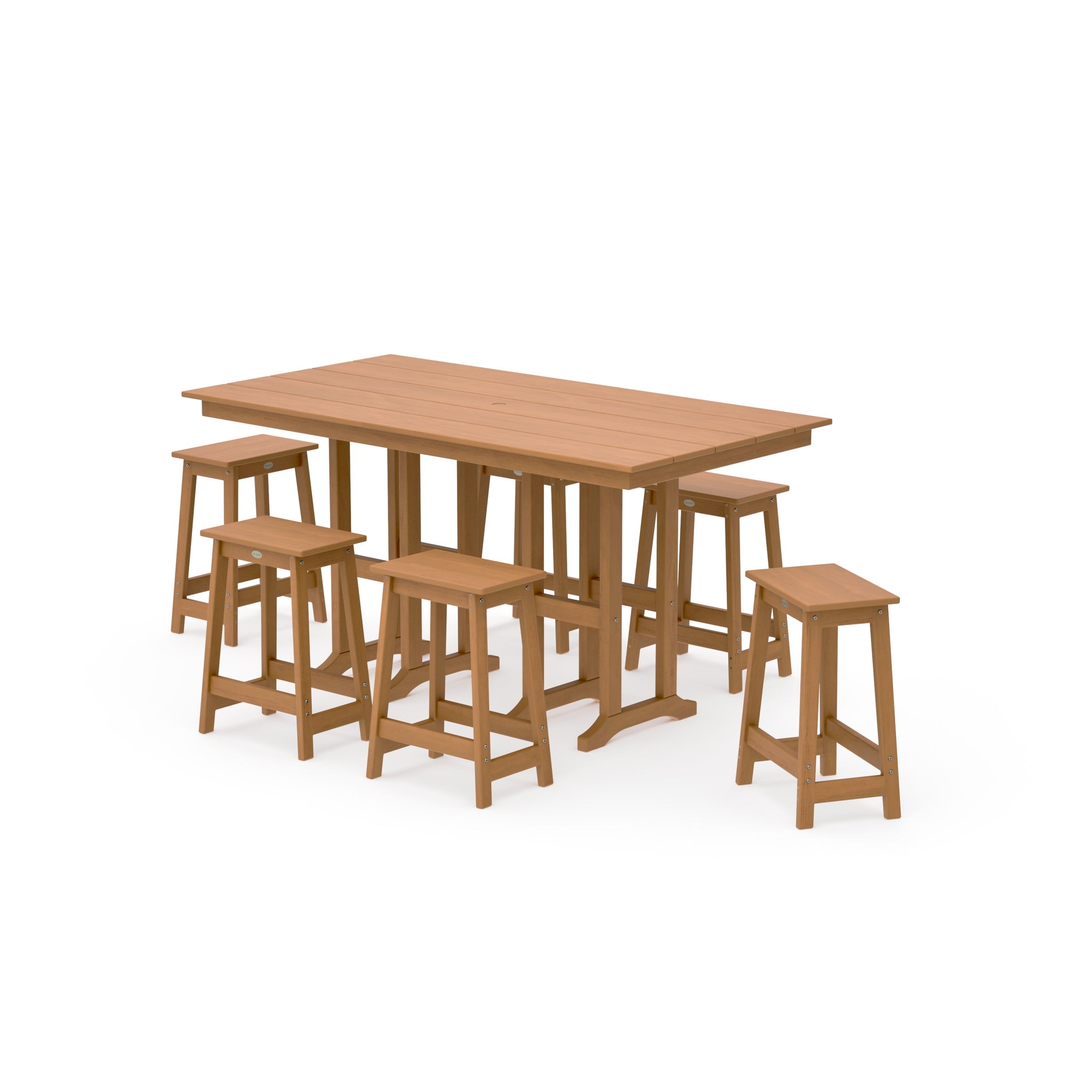 Modern Studio Counter Stool 7-Piece Set