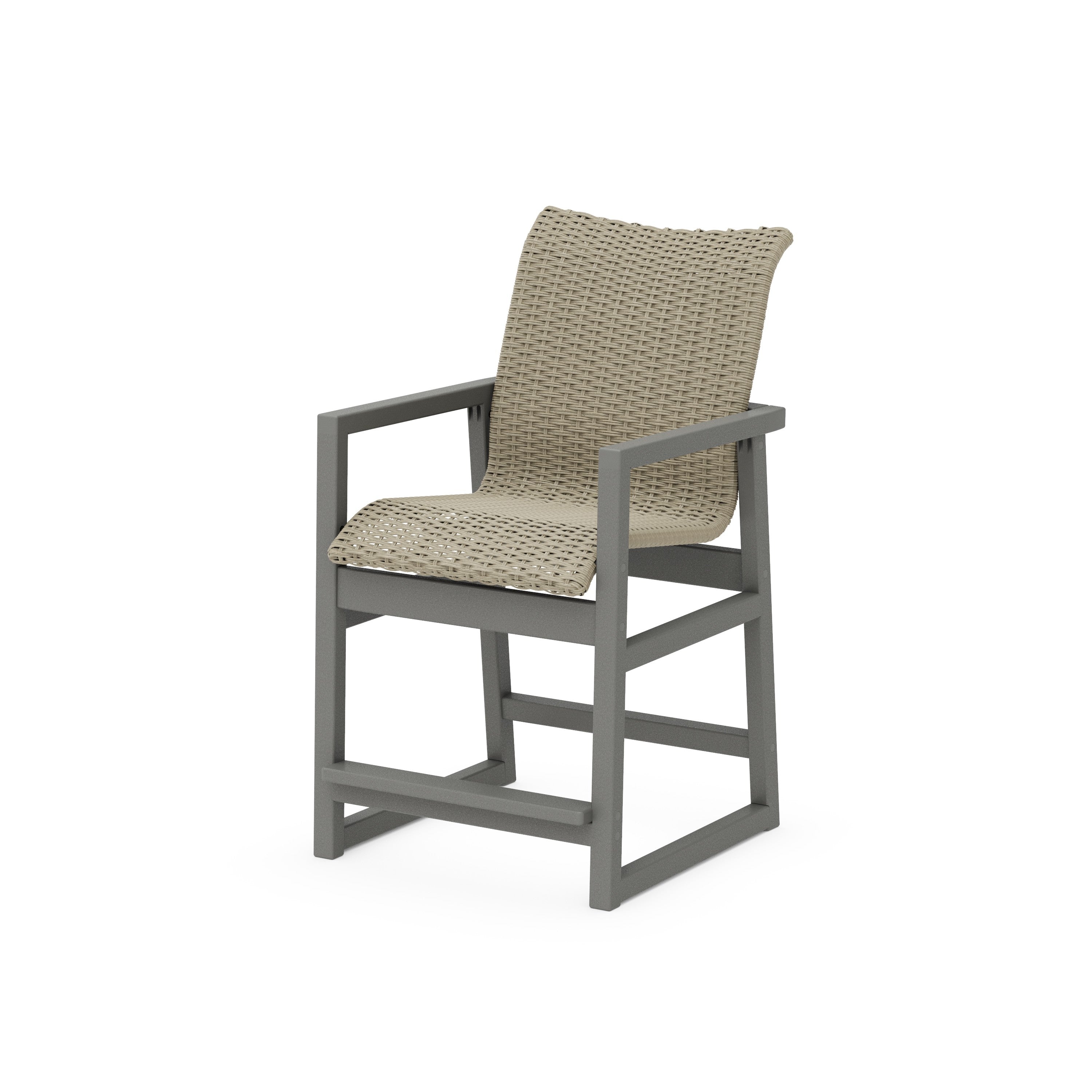 EDGE Woven Counter Arm Chair