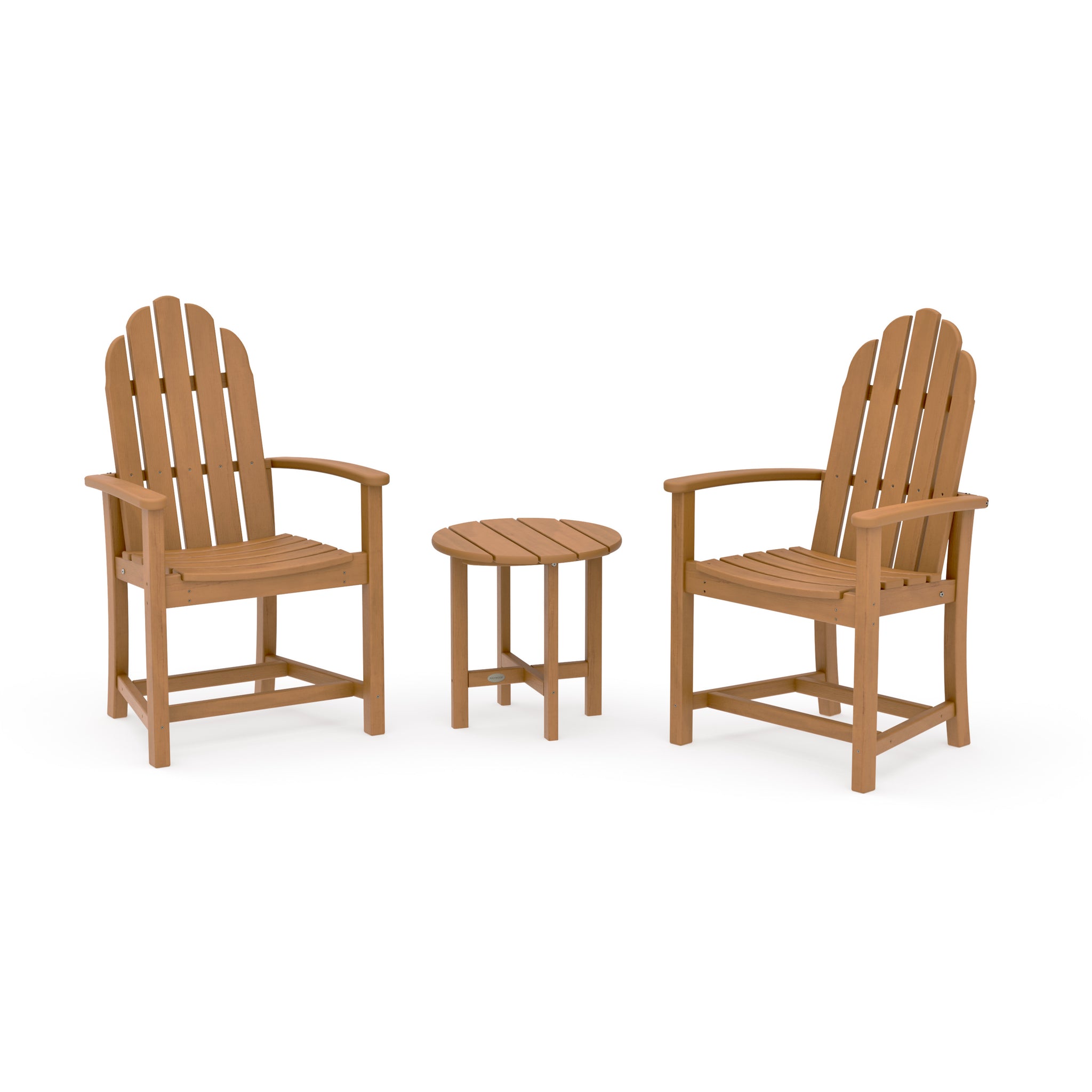 Classic 3-Piece Upright Adirondack Chair Set