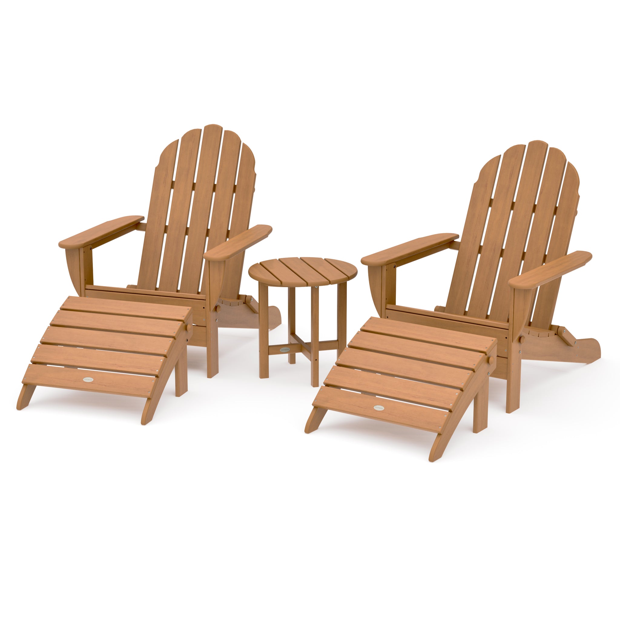 Classic Oversized Adirondack 5-Piece Casual Set