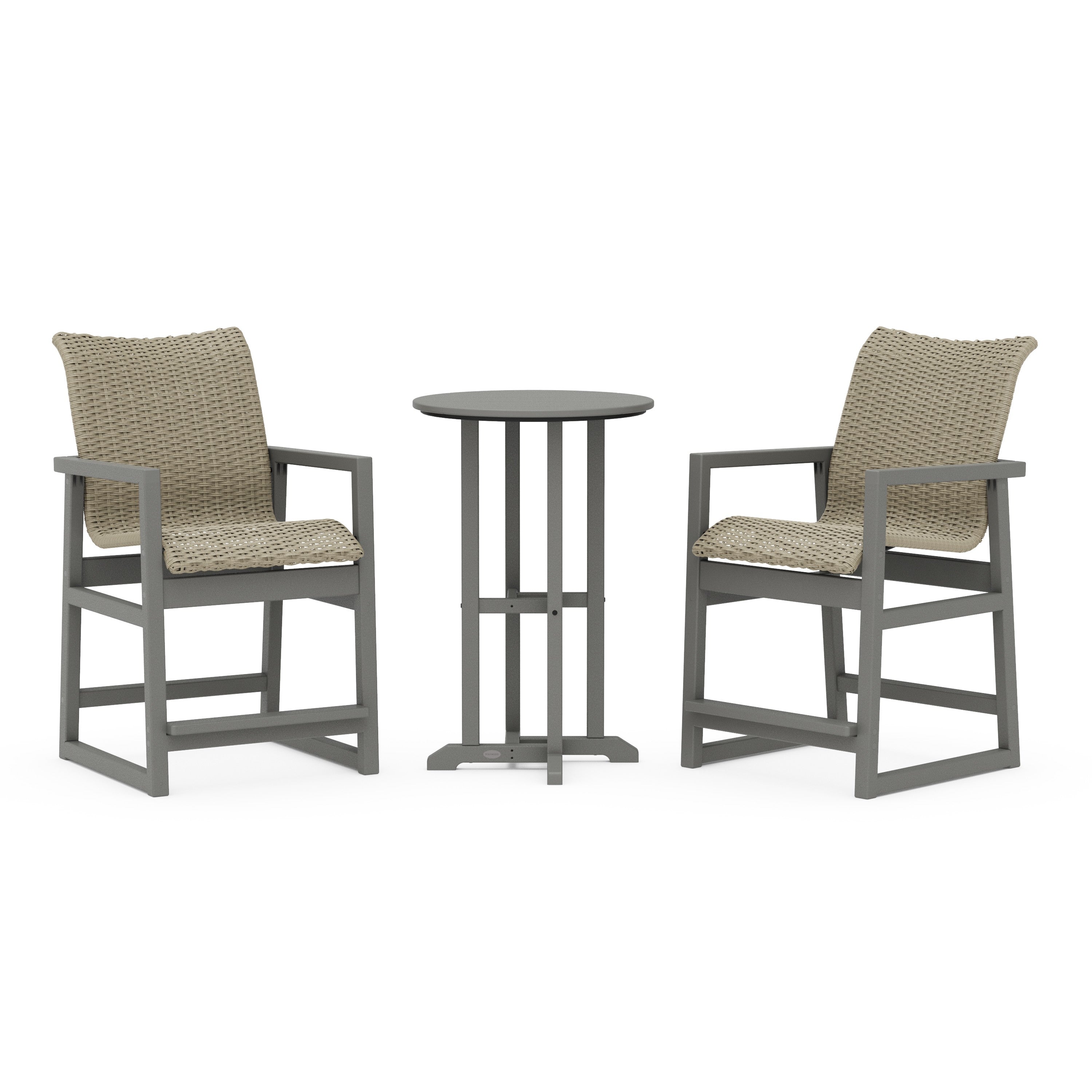 EDGE Woven 3-Piece Farmhouse Counter Set