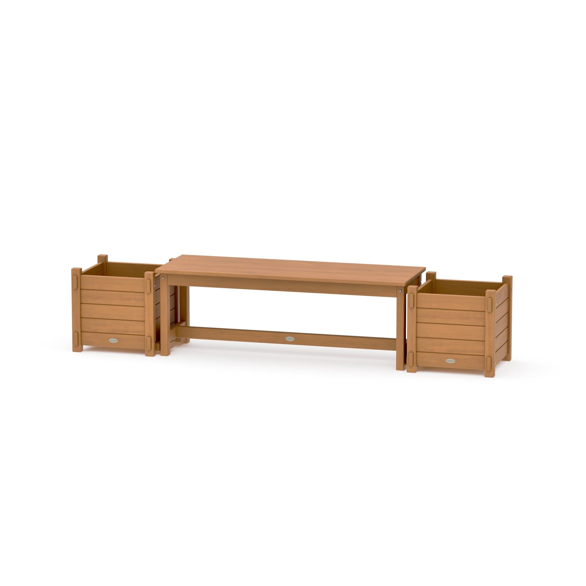 48" Nautical Straight Planter Bench Set
