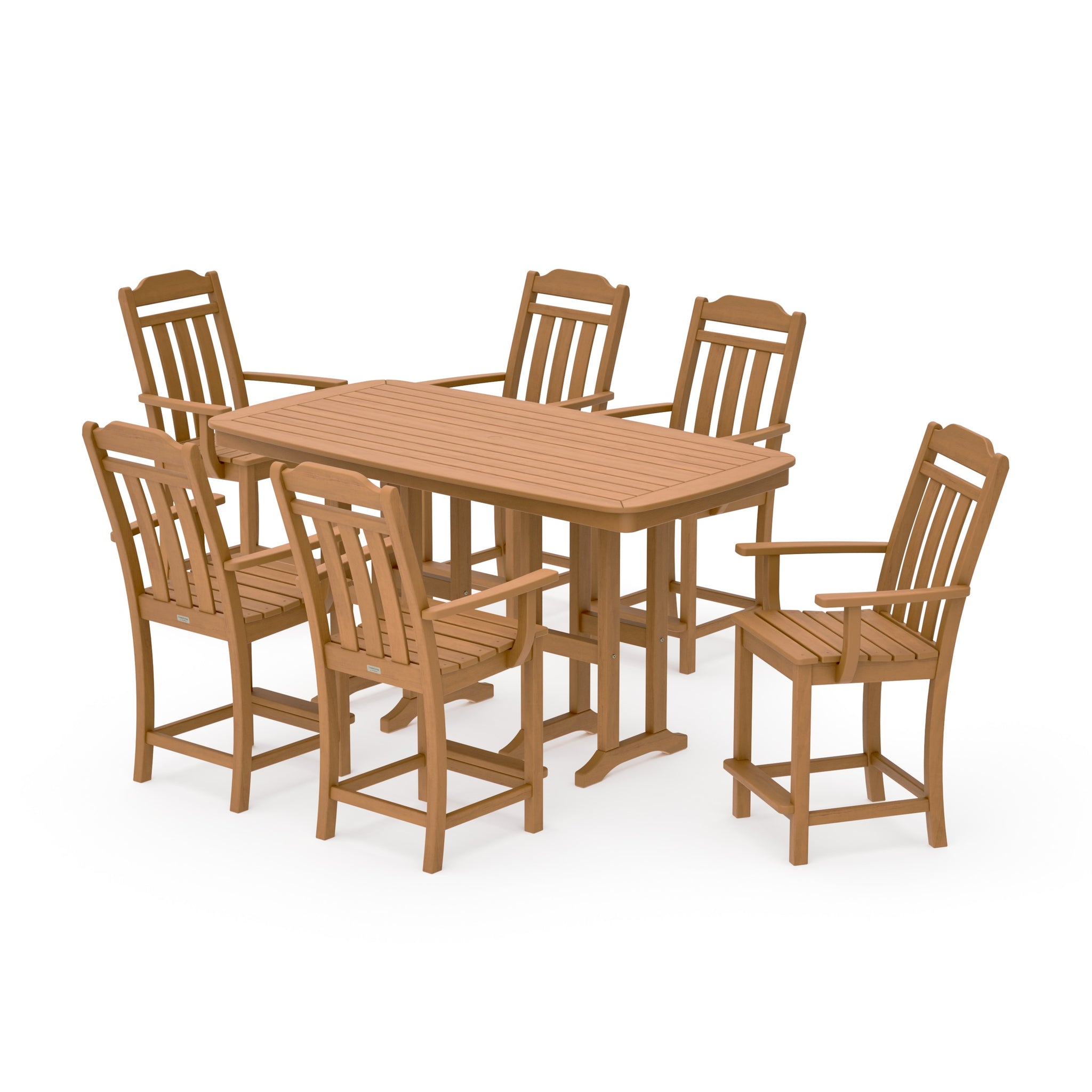Cottage Arm Chair 7-Piece Counter Set