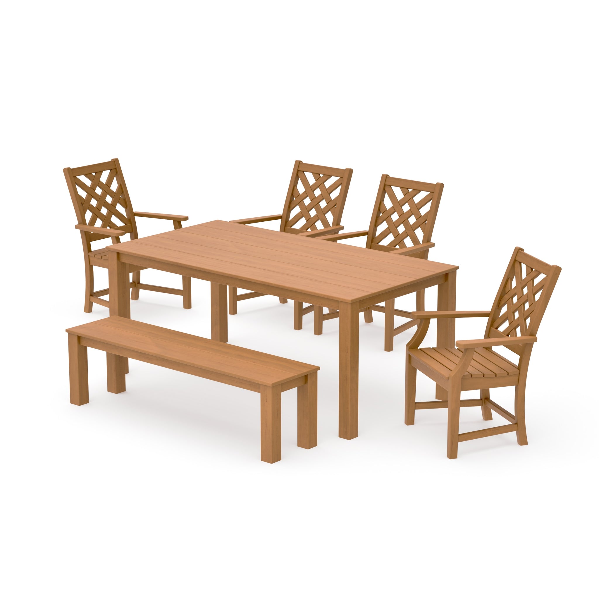 Wovendale 6-Piece Parsons Dining Set with Bench