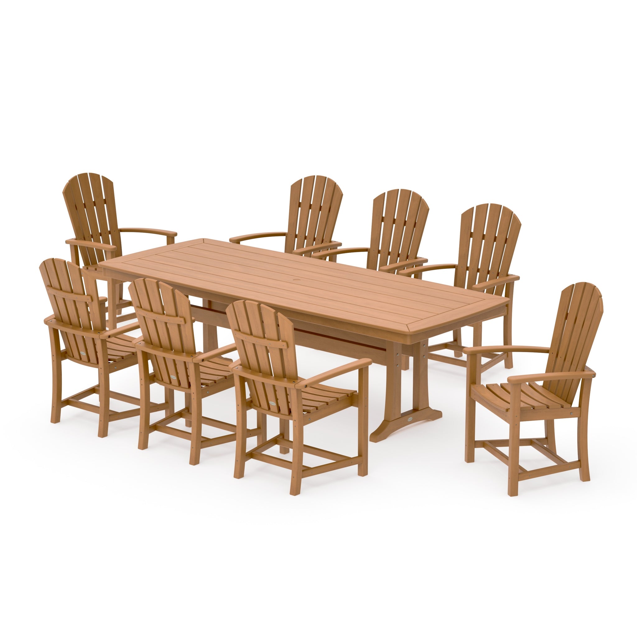 Palm Coast 9-Piece Dining Set with Trestle Legs