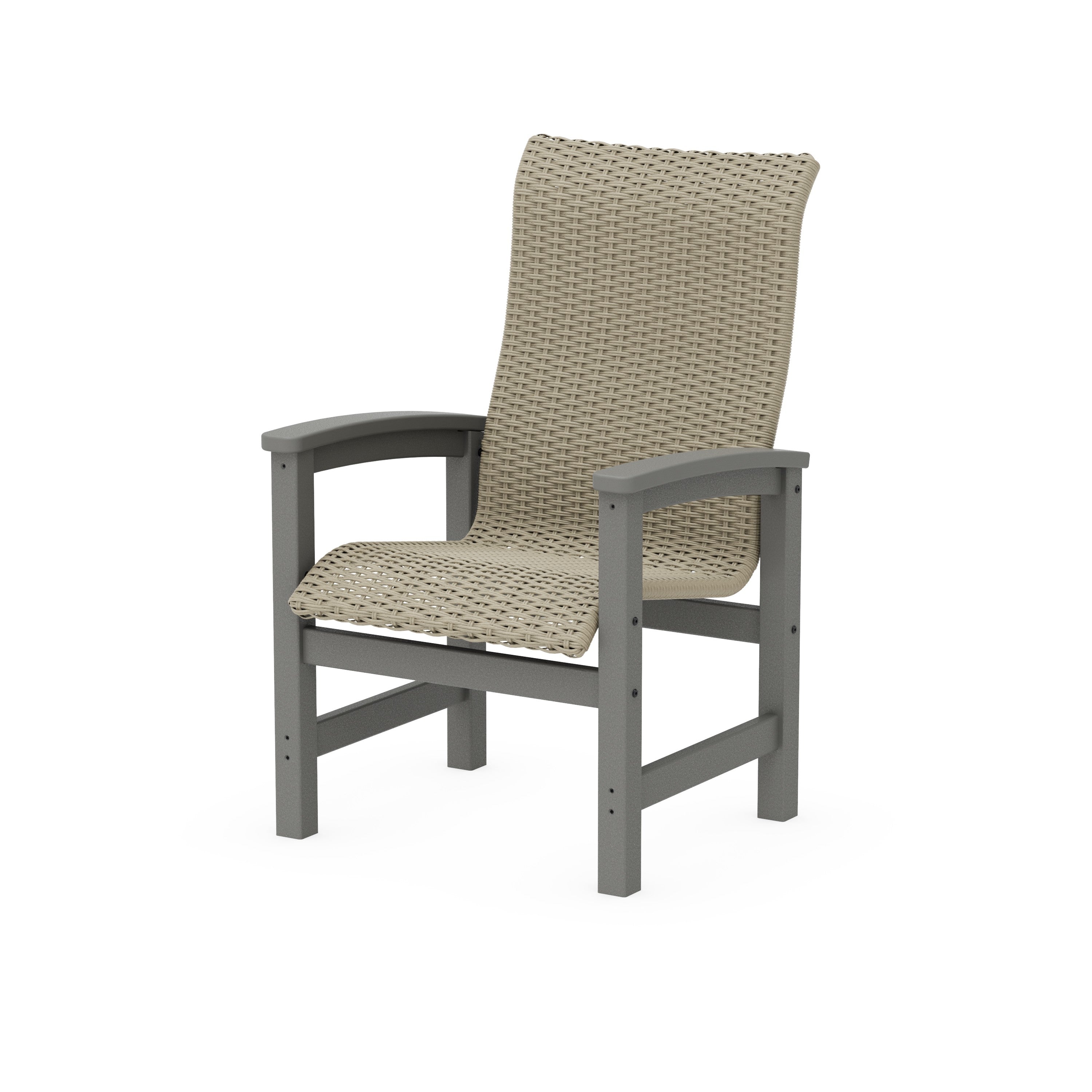 Coastal Woven High-Back Dining Chair