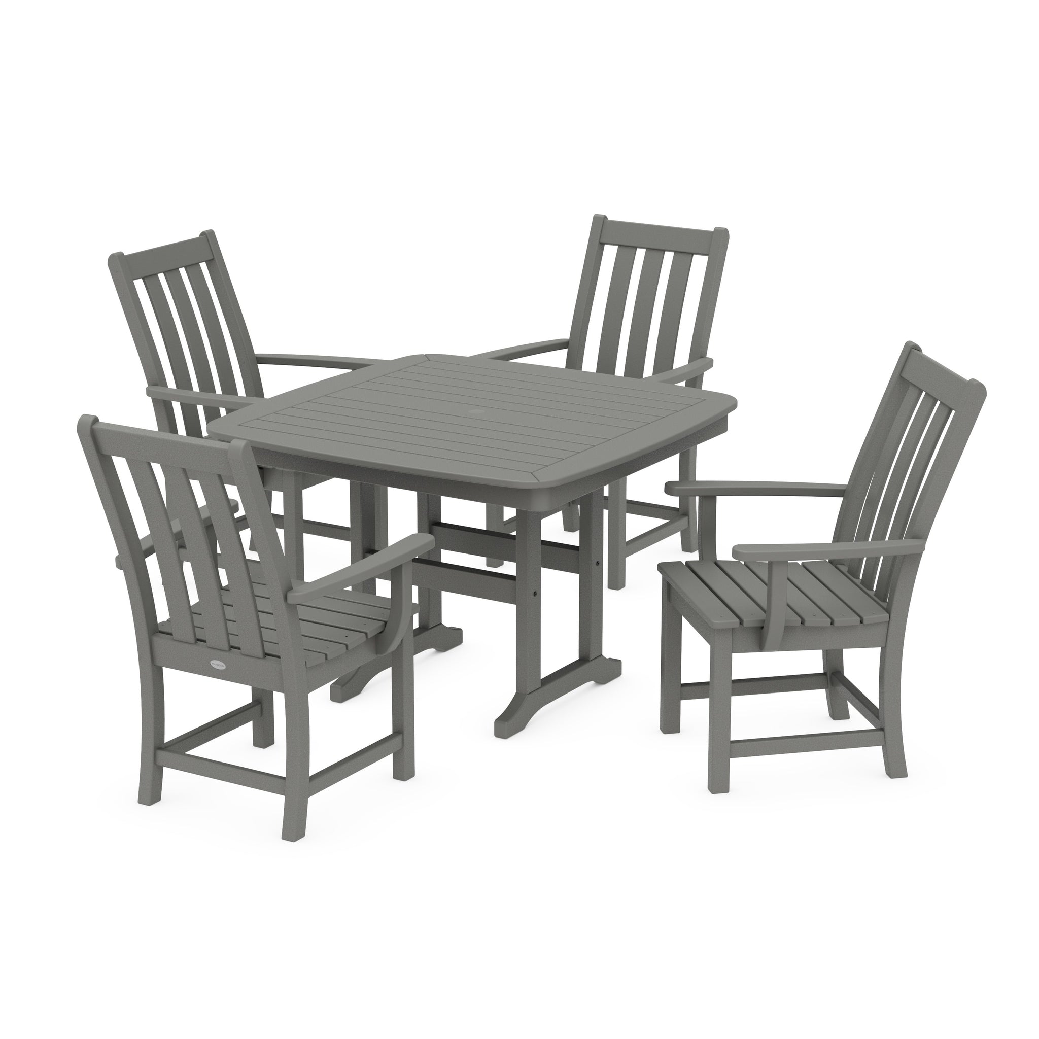 Vineyard 5-Piece Dining Set with Trestle Legs