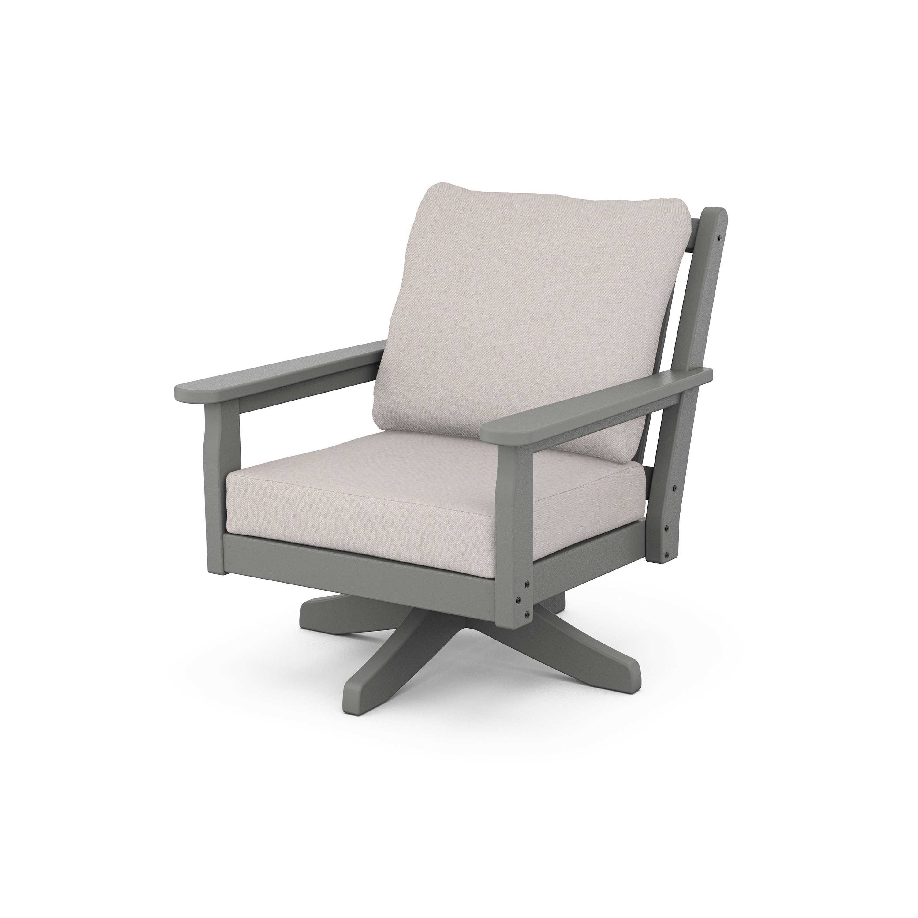 Chippendale Deep Seating Swivel Chair