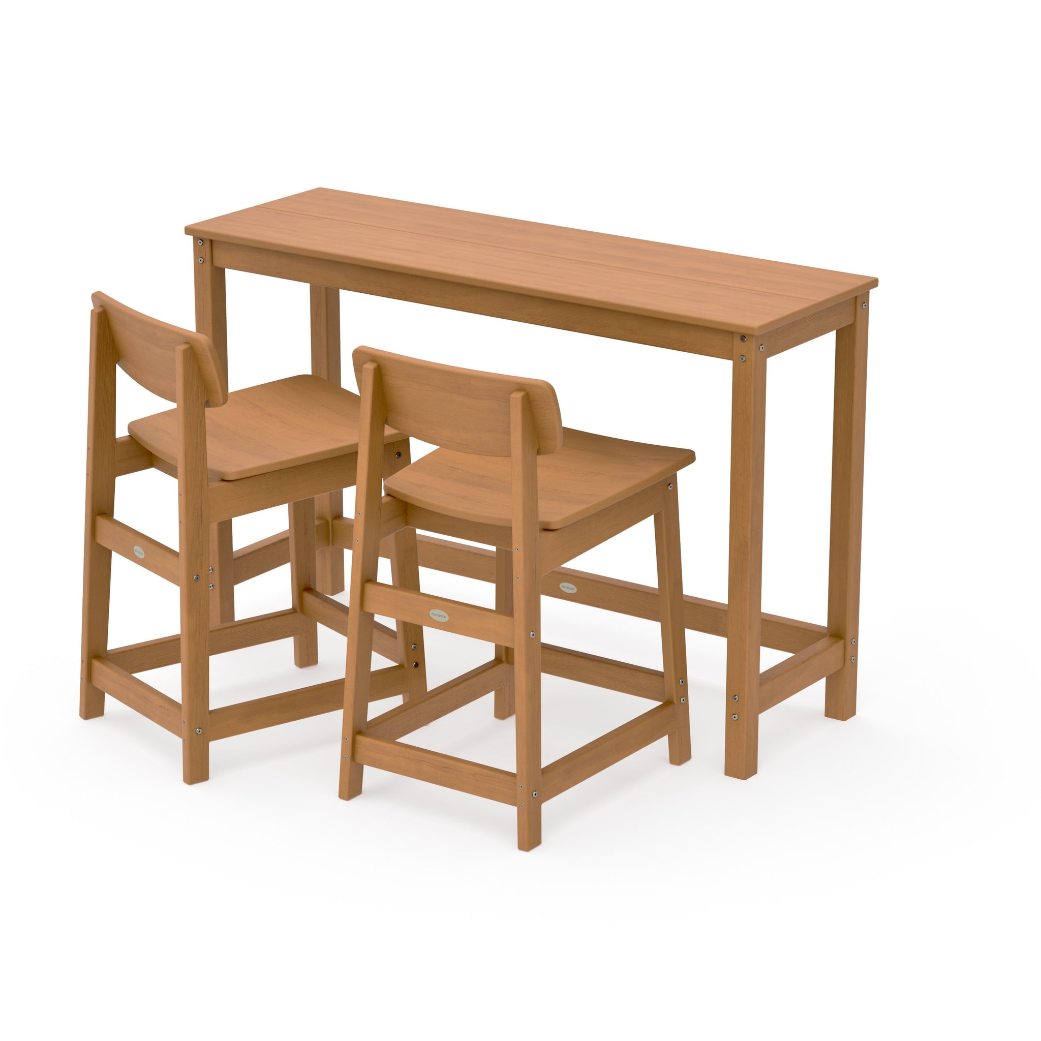 Modern Studio Urban Lowback Counter Chair 3-Piece Balcony Set