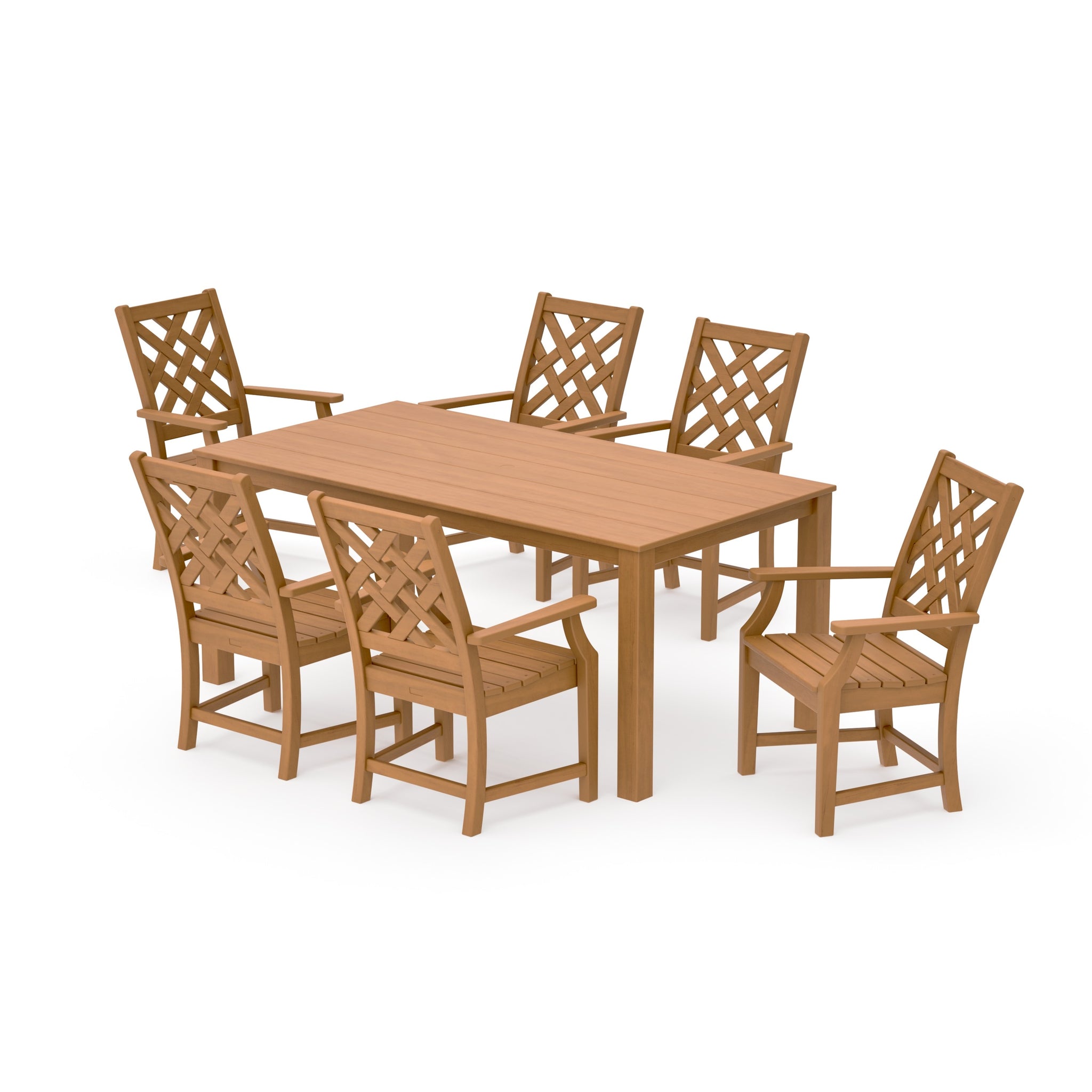 Wovendale Arm Chair 7-Piece Parsons Dining Set
