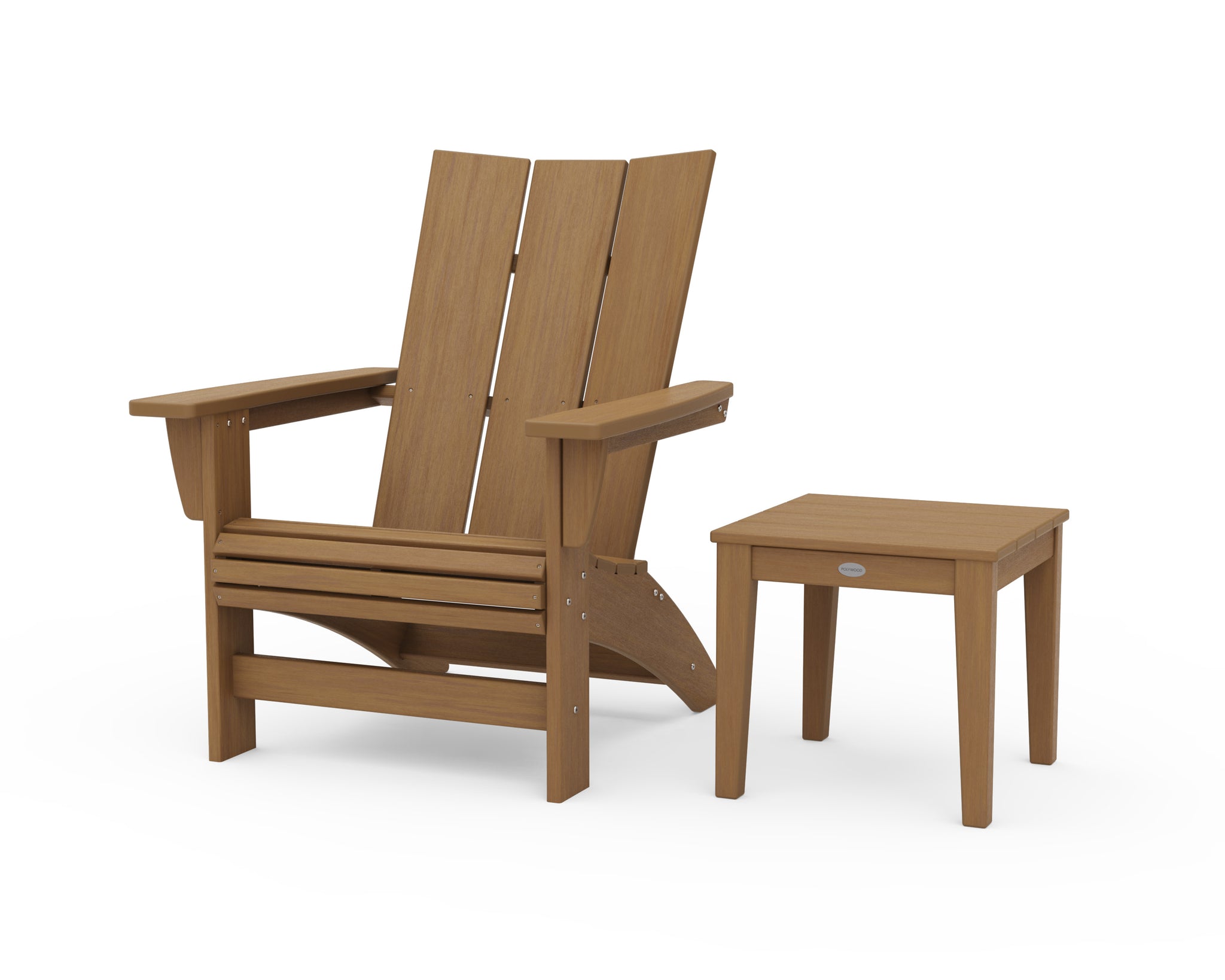 Modern Grand Adirondack Chair with Side Table