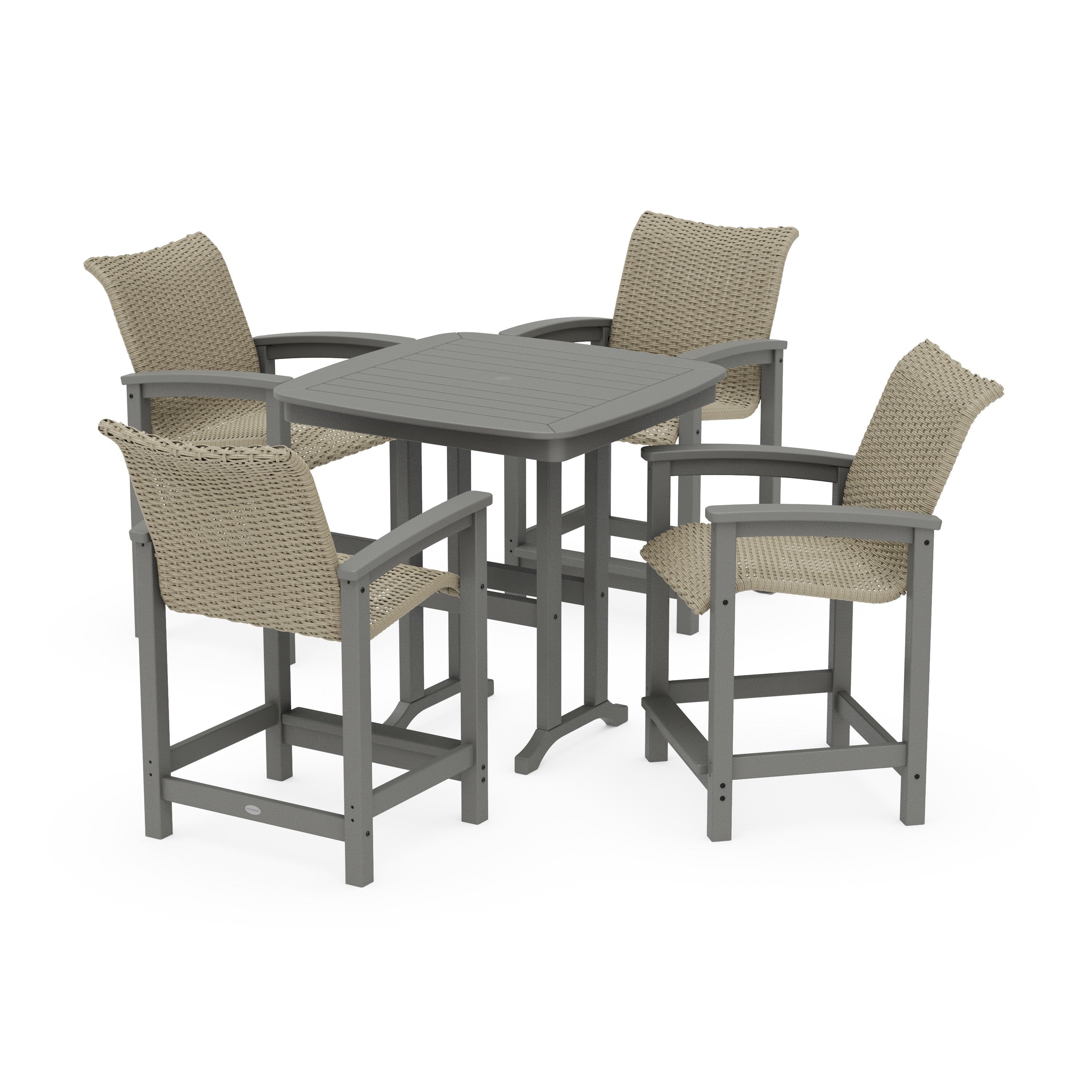 Coastal Woven 5-Piece Counter Set