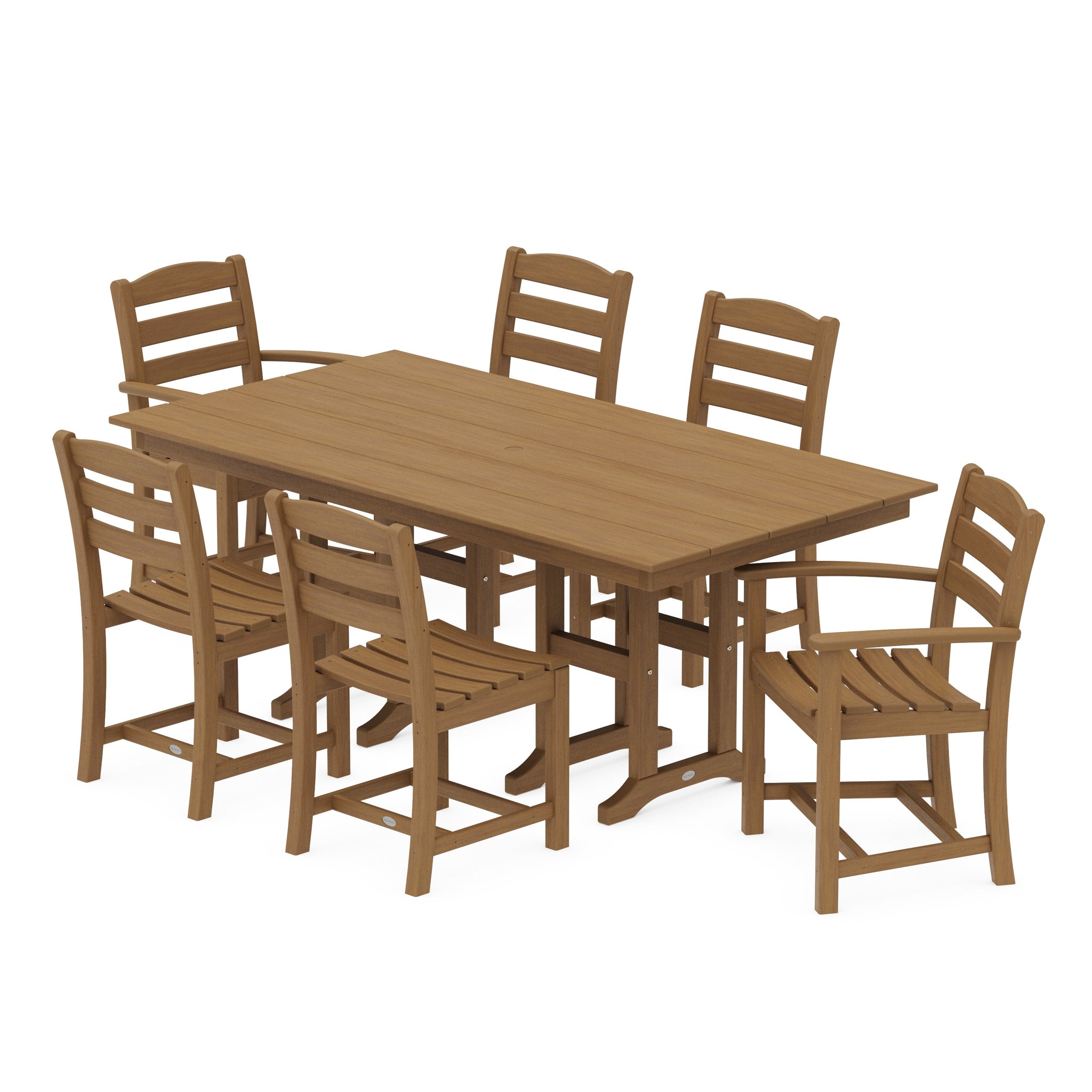 La Casa Café 7-Piece Farmhouse Dining Set