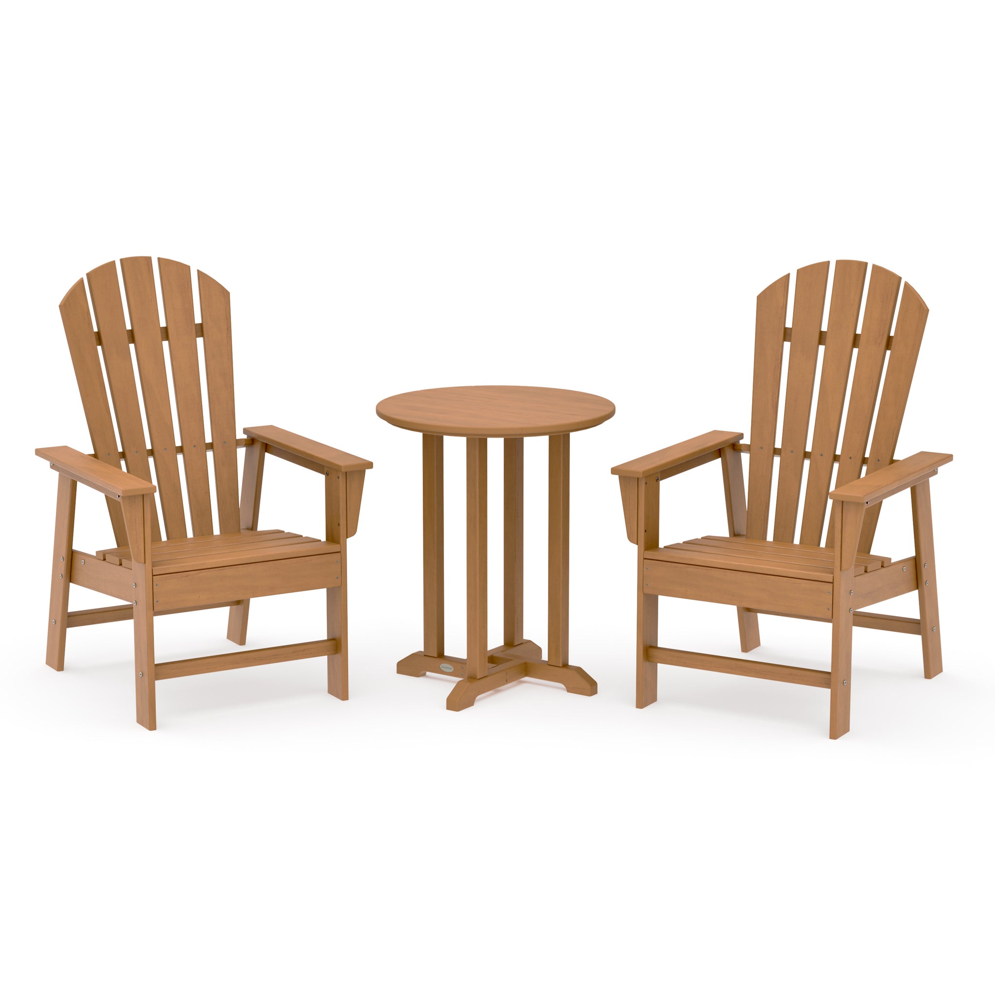 South Beach 3-Piece Round Farmhouse Bistro Dining Set
