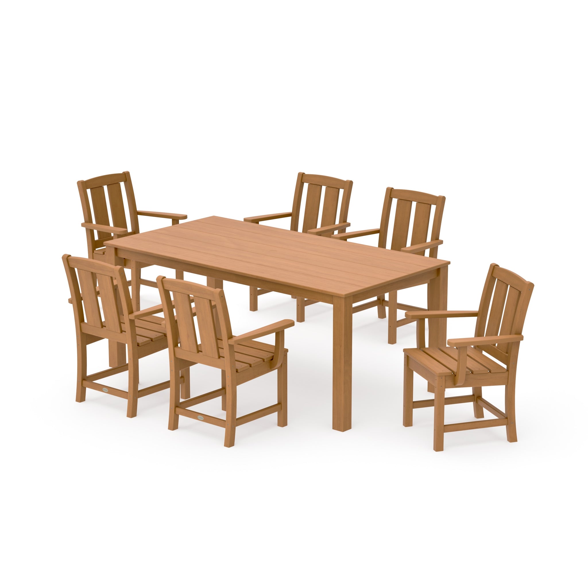 Mission Arm Chair 7-Piece Parsons Dining Set