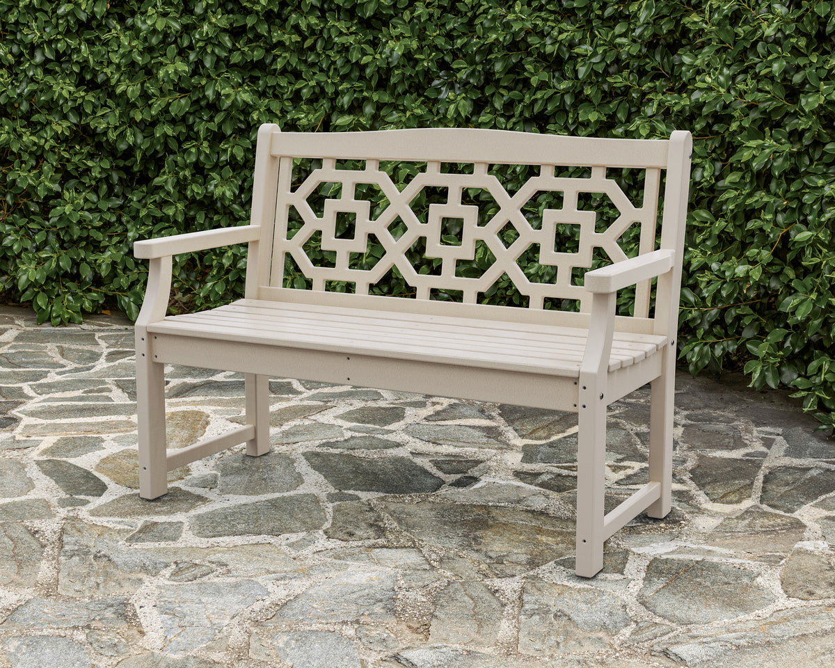 Chinoiserie 48" Garden Bench