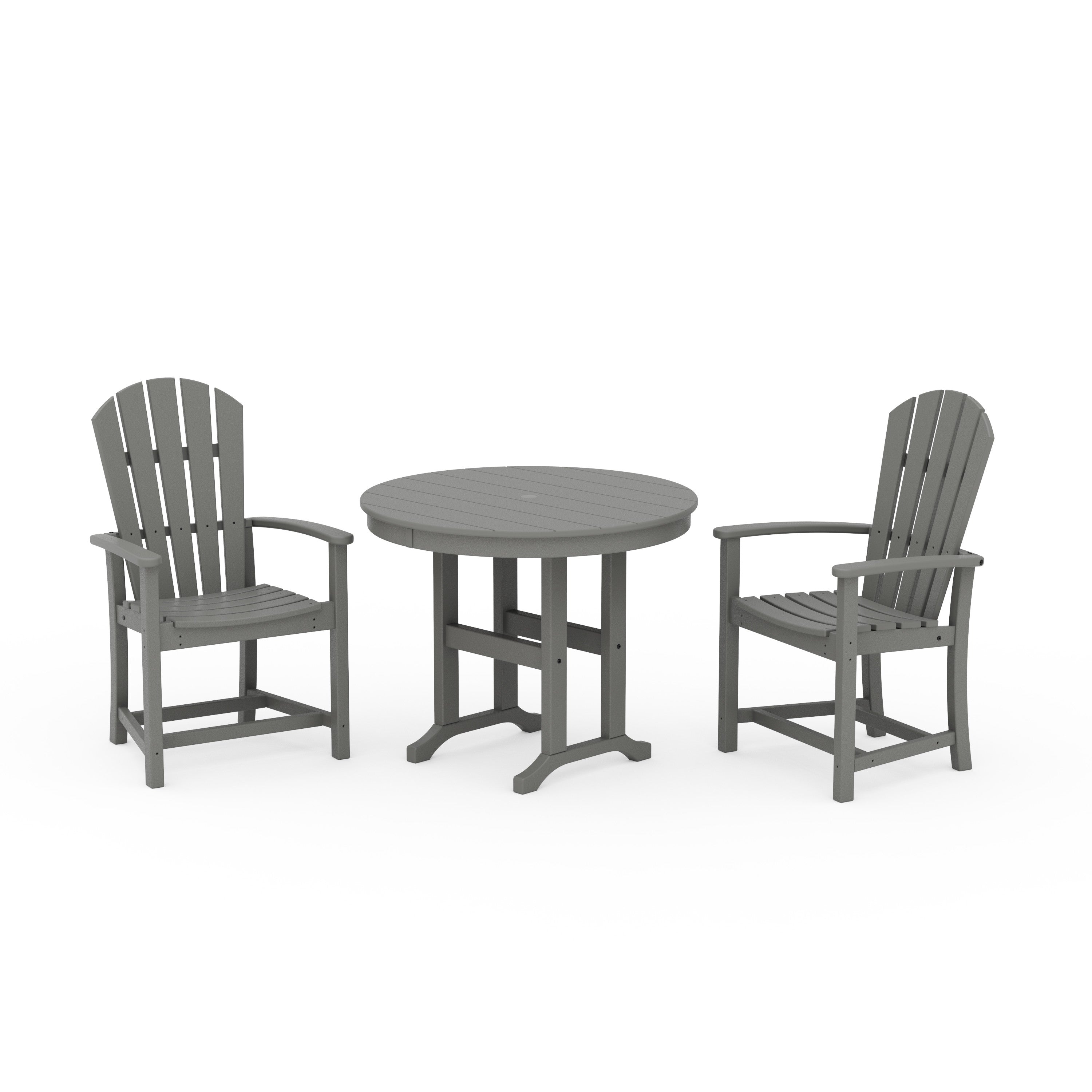 Palm Coast 3-Piece Round Farmhouse Dining Set