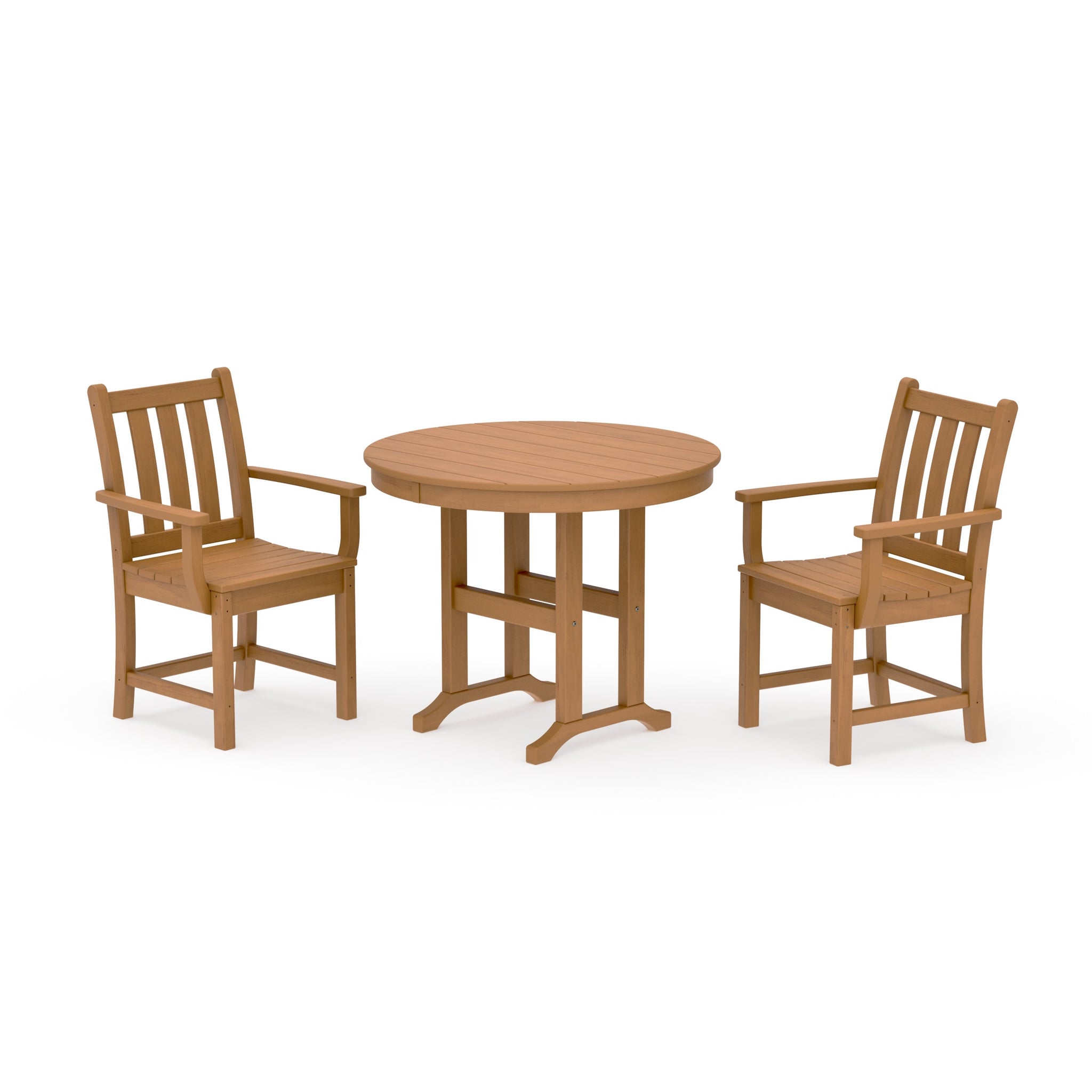Traditional Garden 3-Piece Round Dining Set
