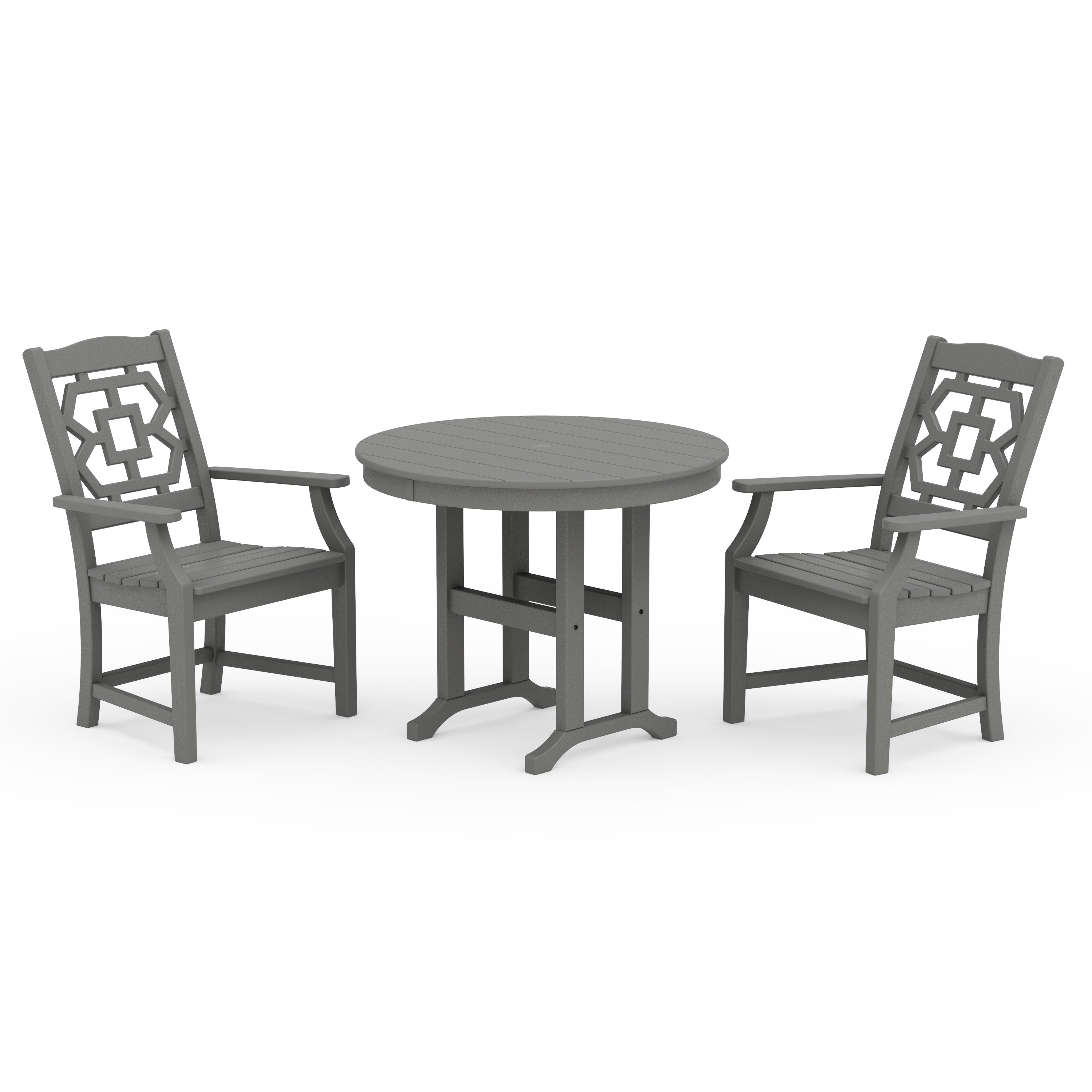 Chinoiserie 3-Piece Farmhouse Dining Set