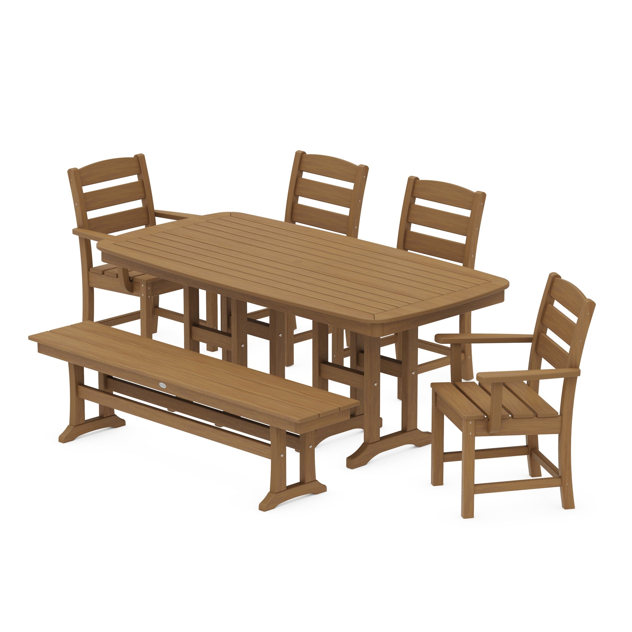 Lakeside 6-Piece Dining Set with Bench