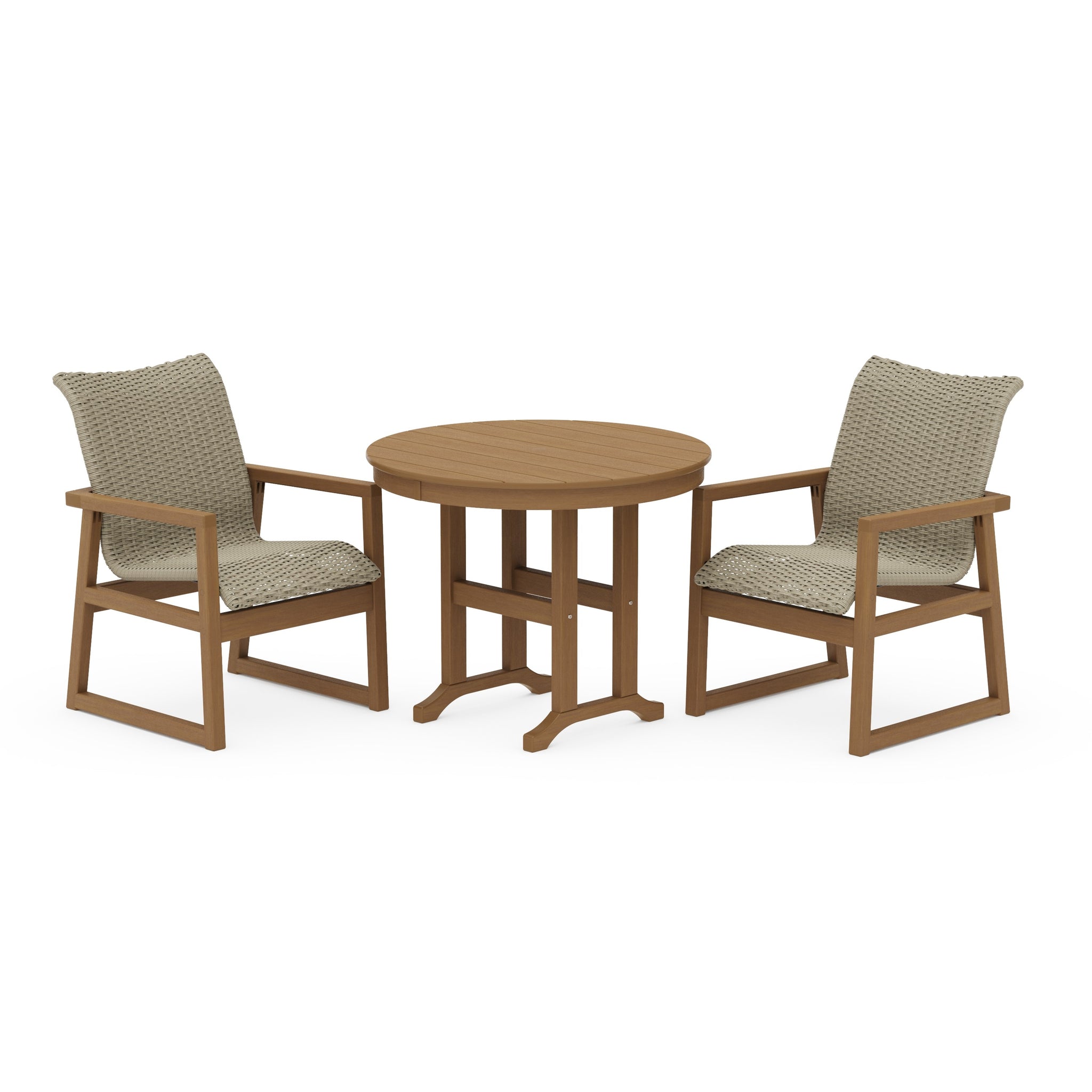 EDGE Woven 3-Piece Farmhouse Dining Set