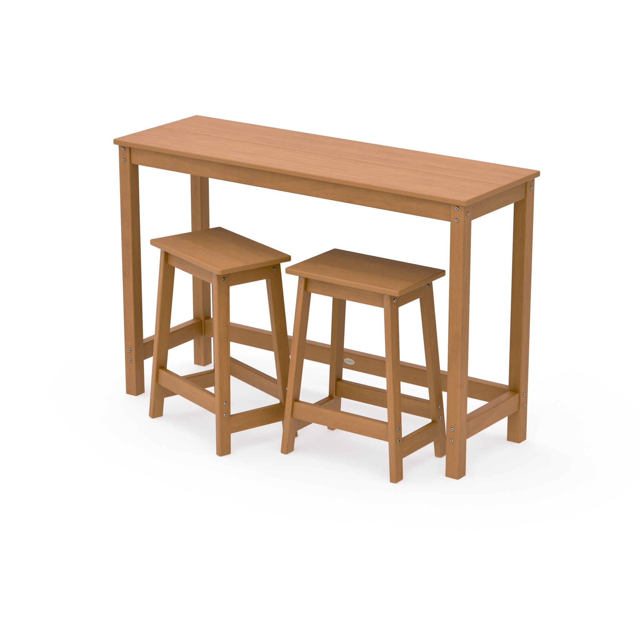 Modern Studio Stool 3-Piece Counter Balcony Set