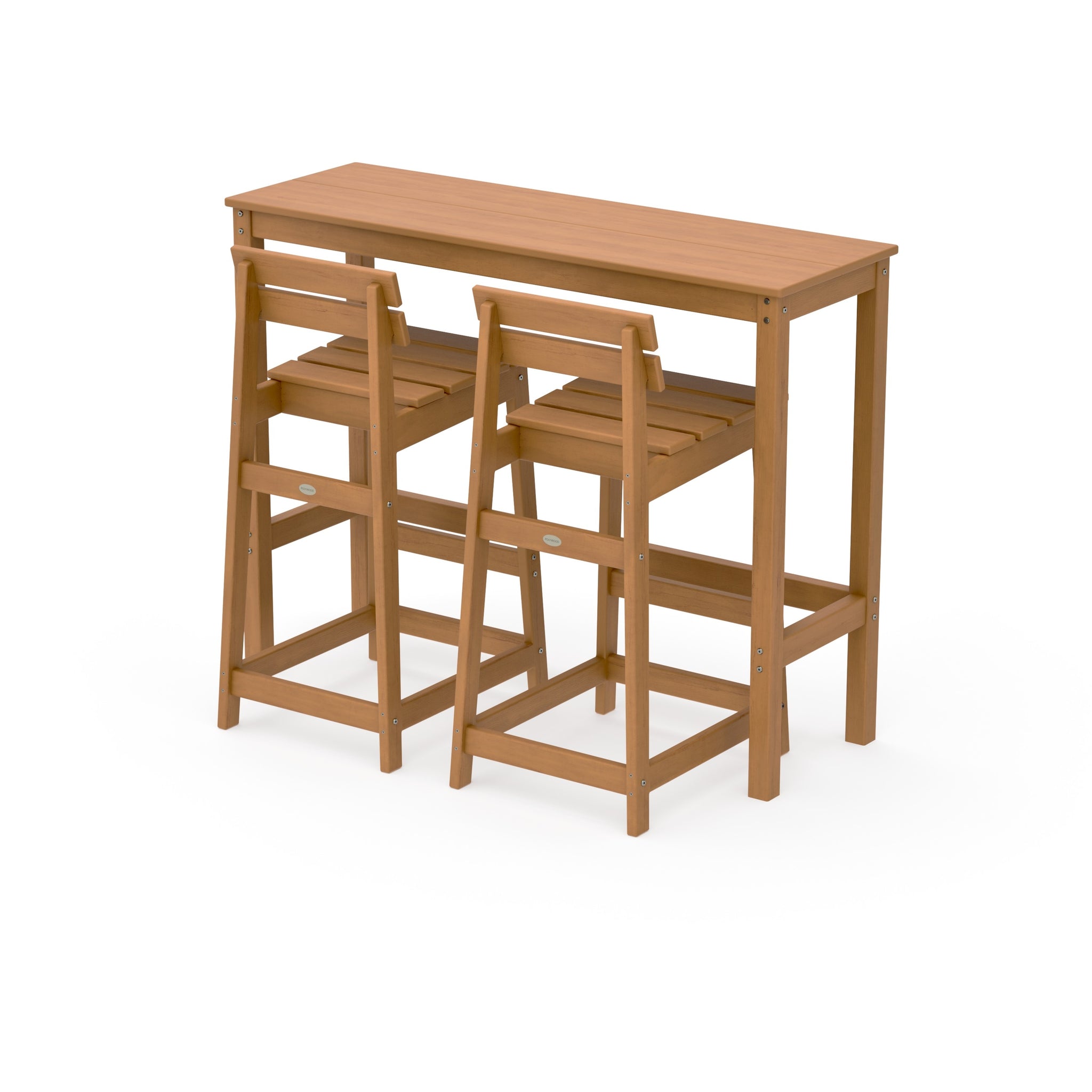 Modern Studio Plaza Lowback Bar Chair 3-Piece Balcony Set