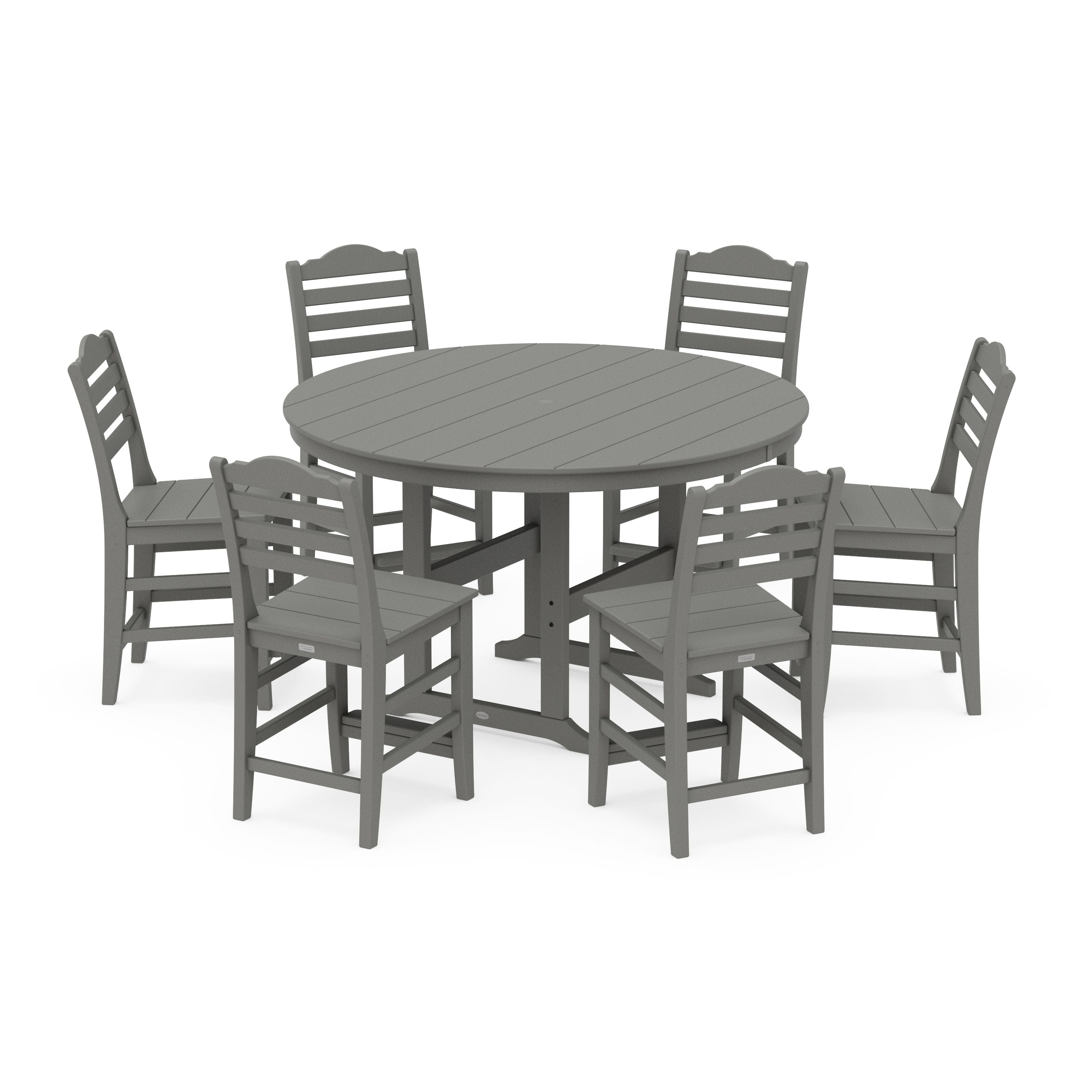 Savannah 7-Piece Farmhouse Side Chair Round Counter Set