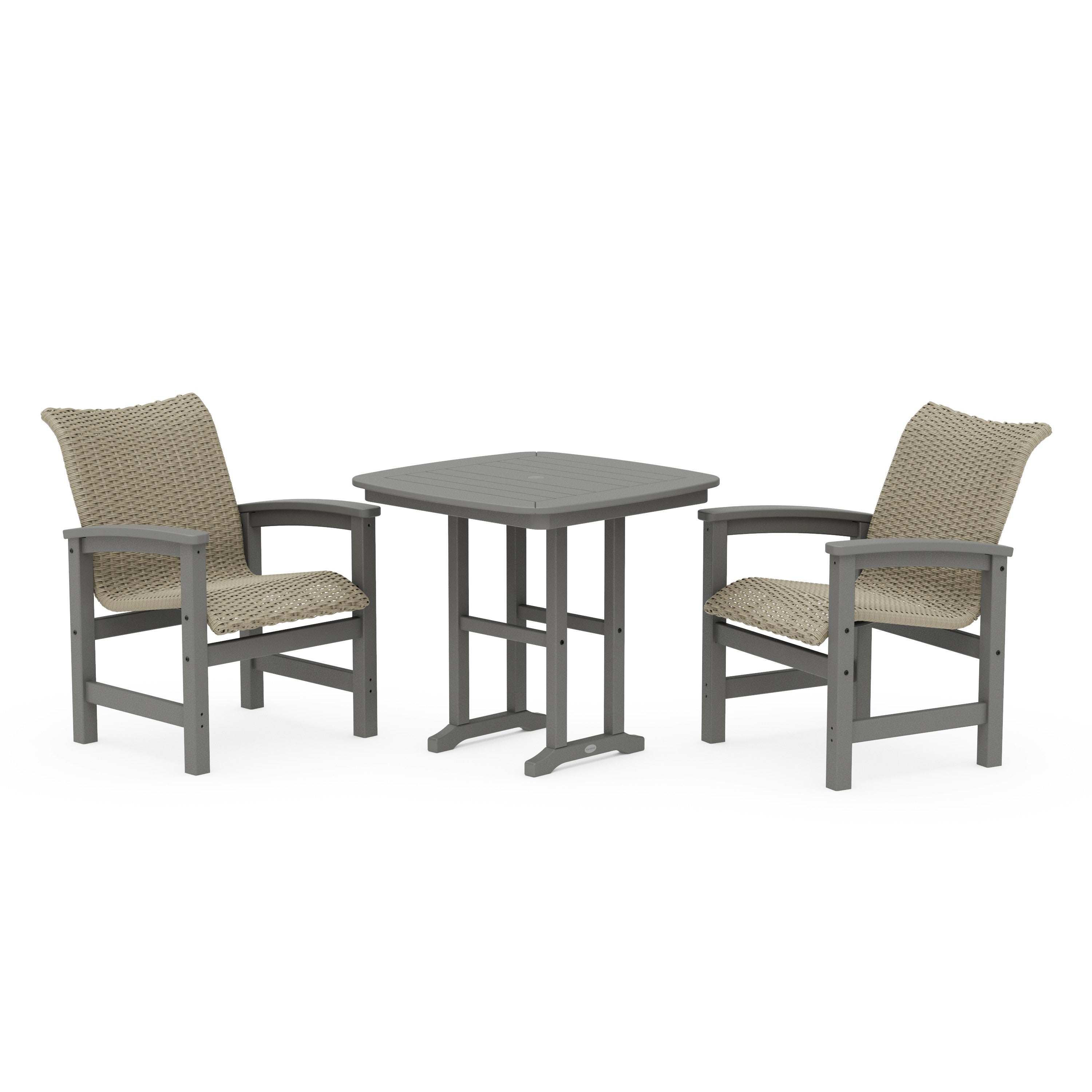 Coastal Woven 3-Piece Dining Set
