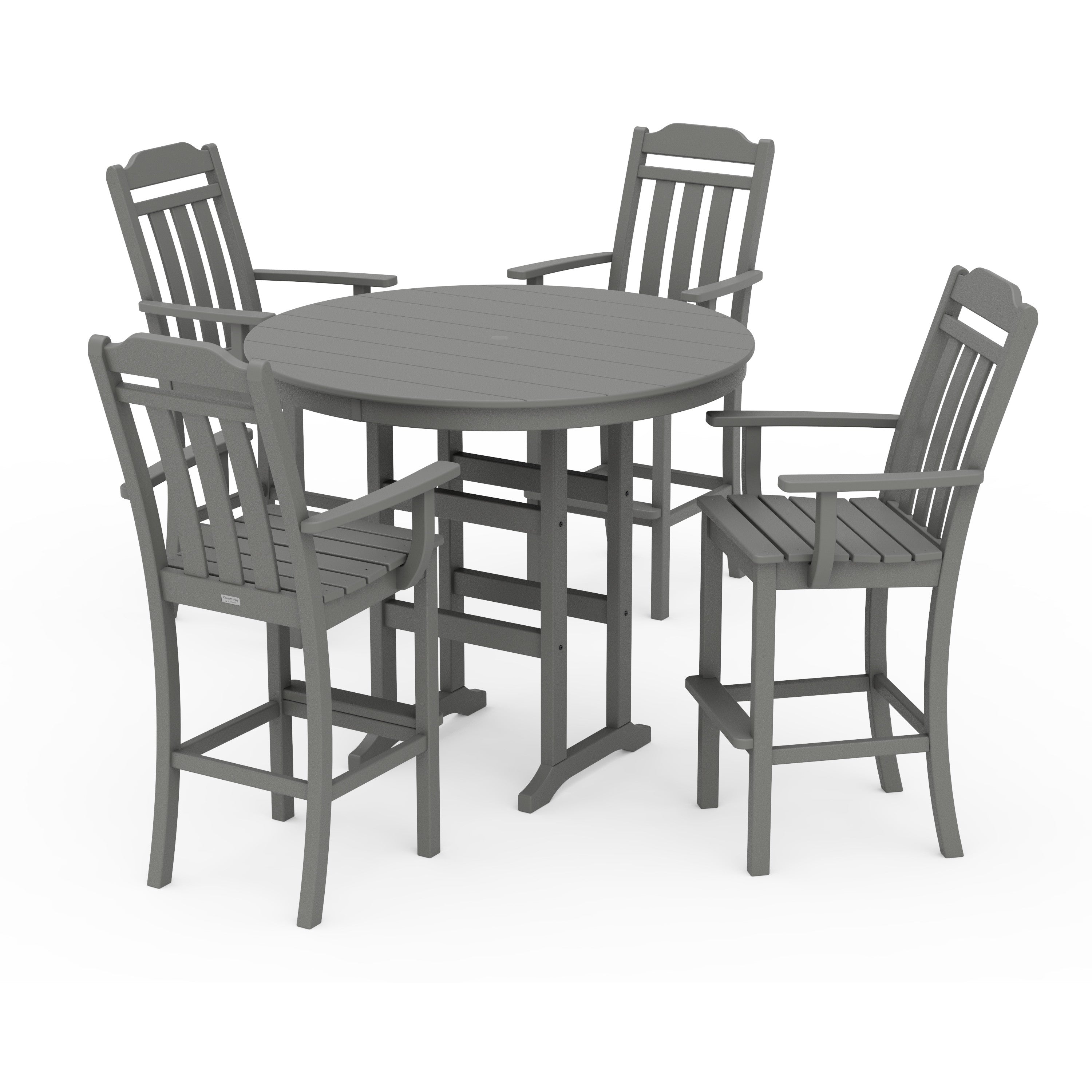 Cottage 5-Piece Round Farmhouse Bar Set