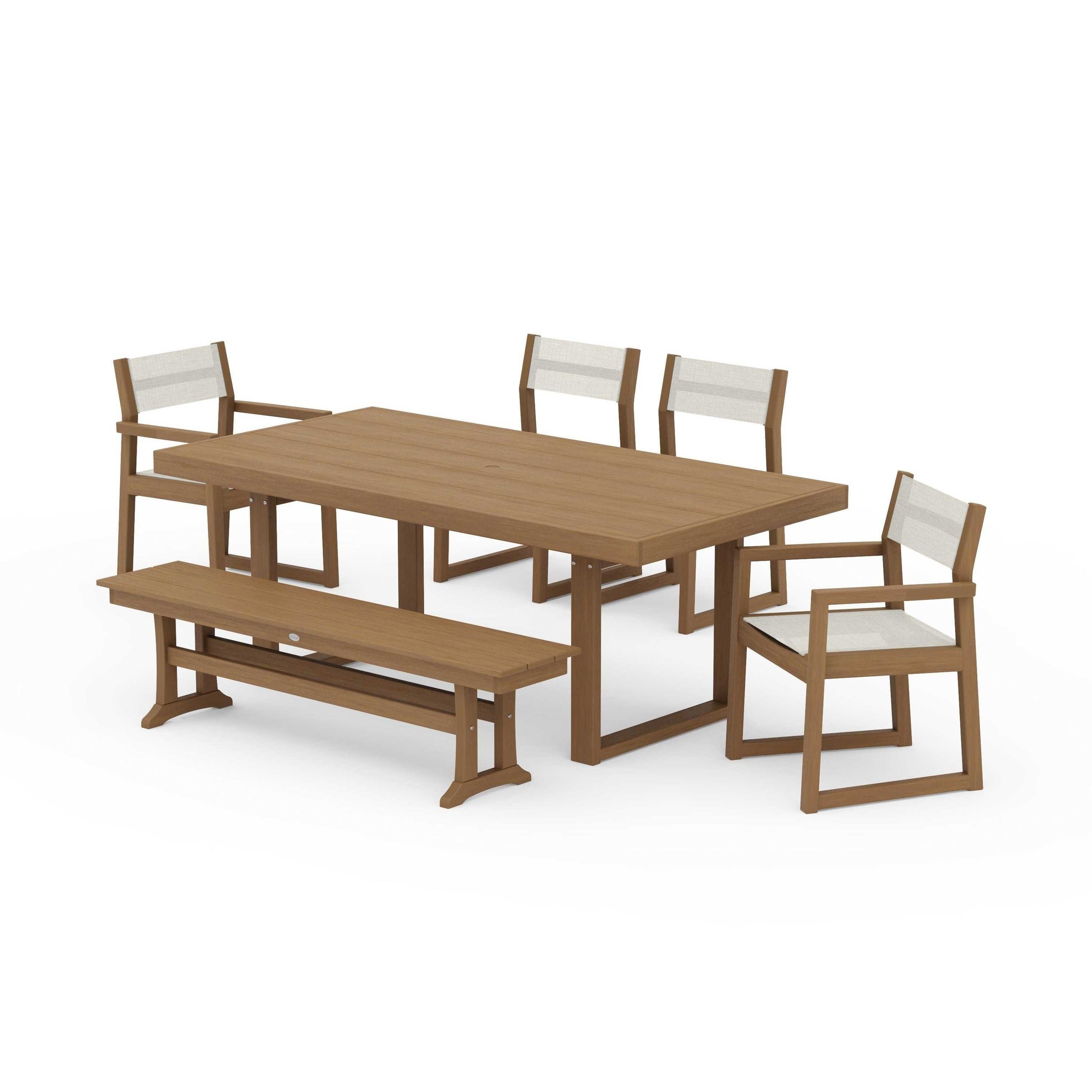 EDGE Sling 6-Piece Dining Set with Bench