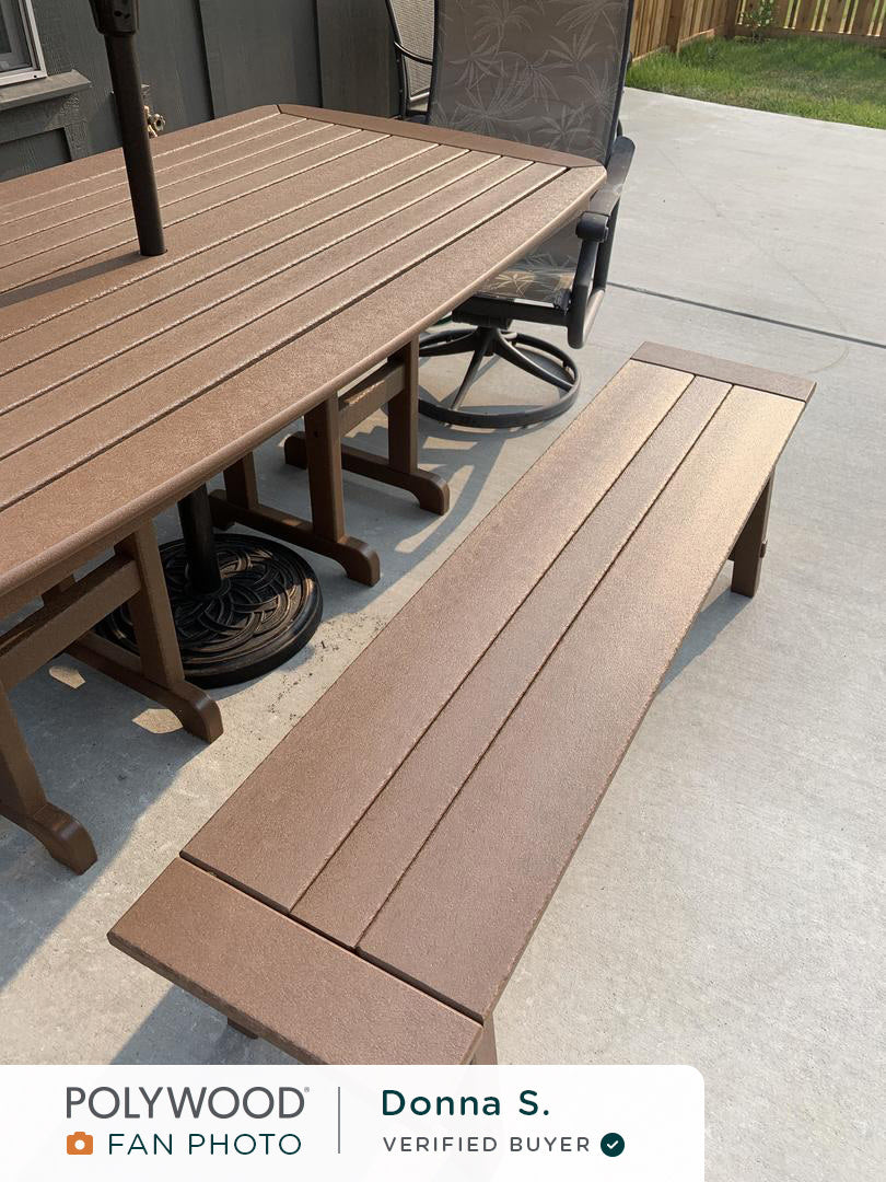 Rustic Farmhouse 60" Backless Bench