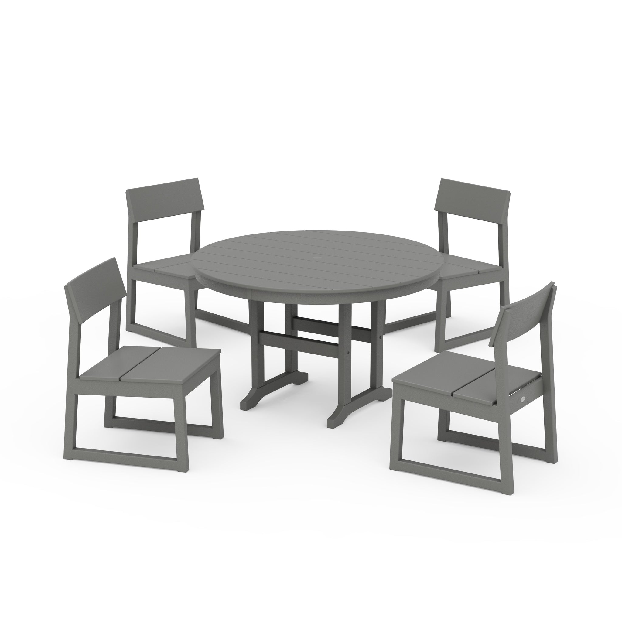 EDGE Side Chair 5-Piece Round Farmhouse Dining Set