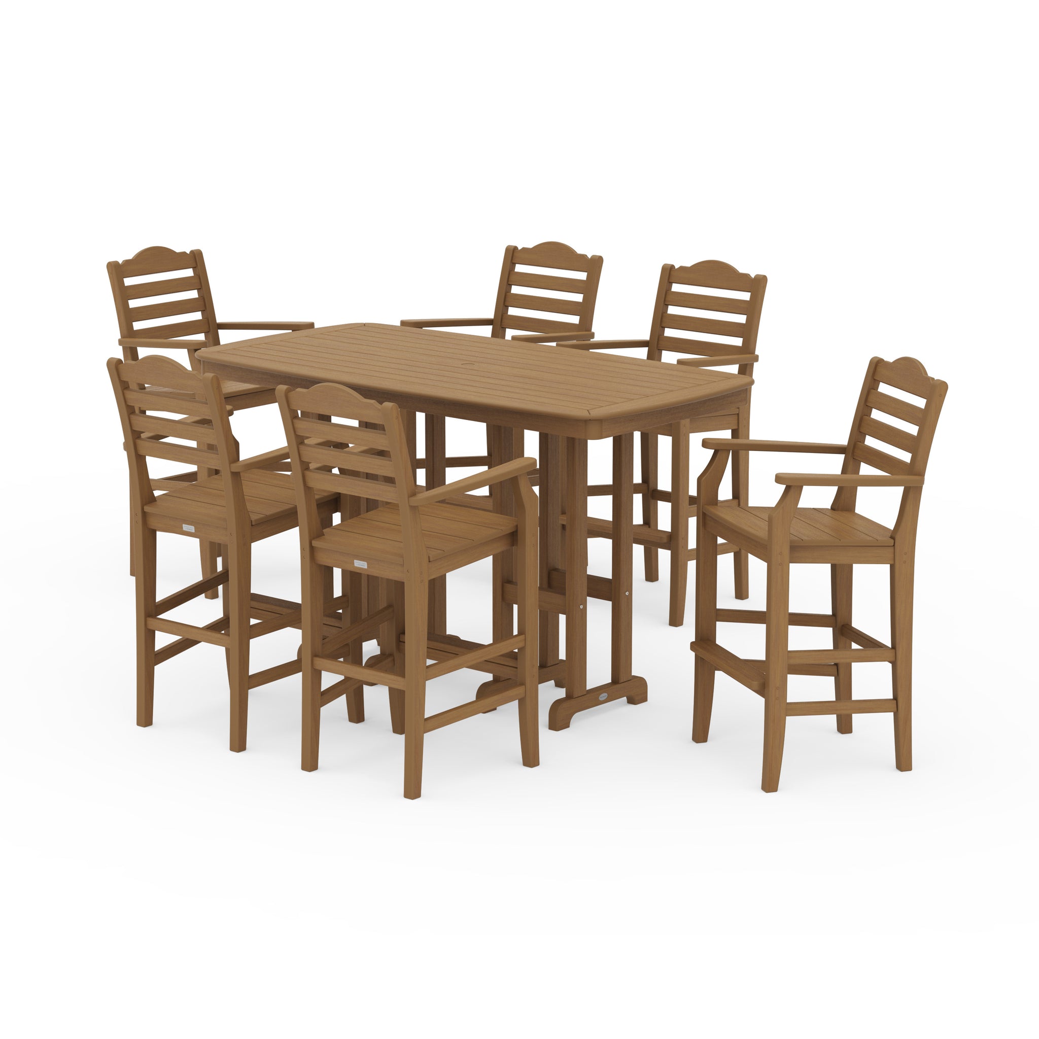 Savannah Arm Chair 7-Piece Bar Set