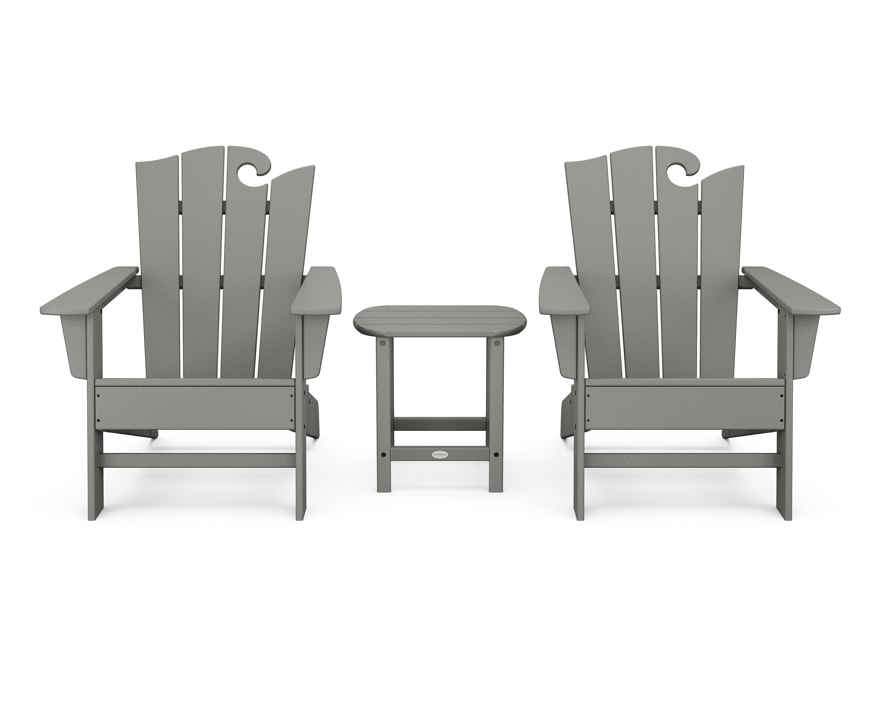 Wave 3-Piece Adirondack Set with The Ocean Chair