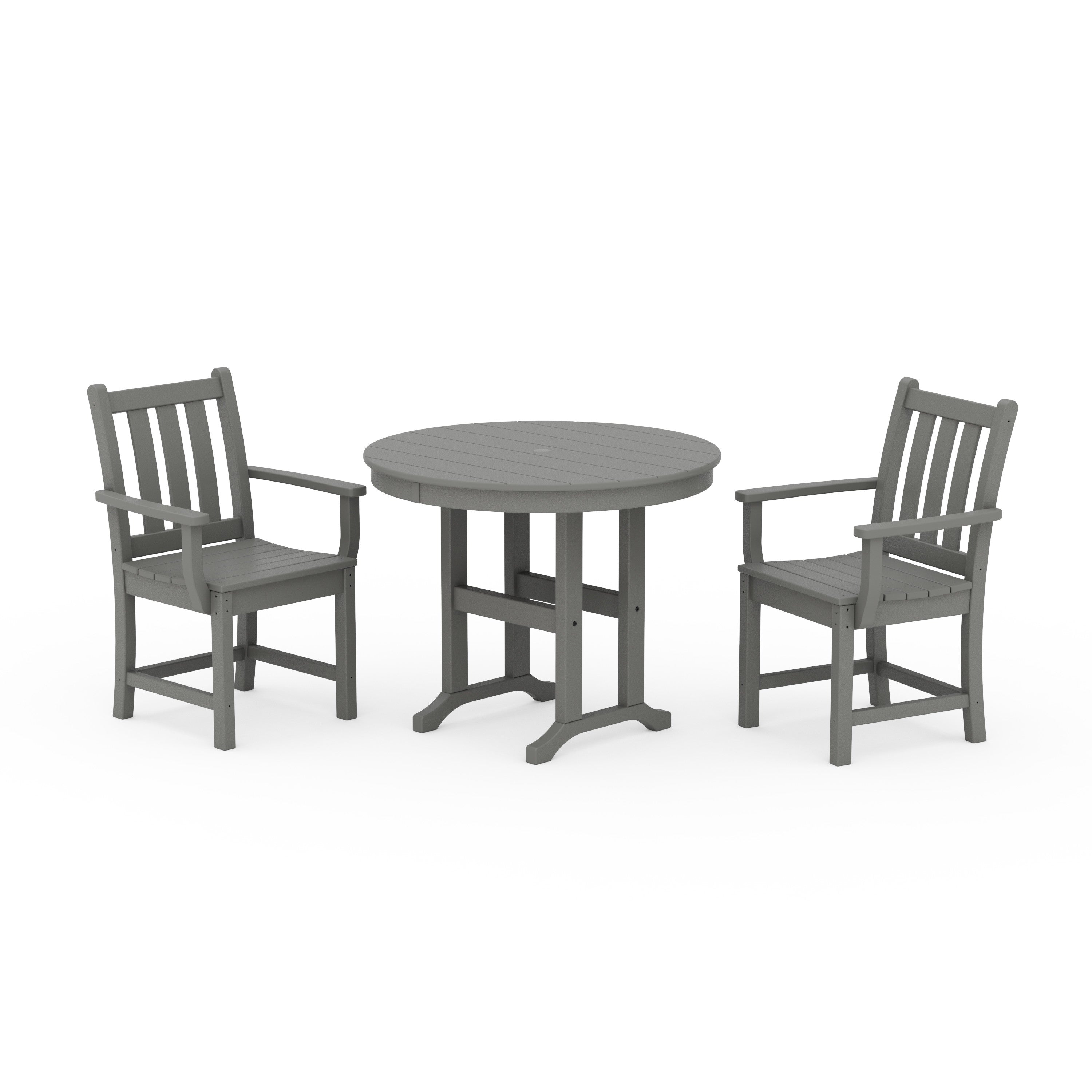 Traditional Garden 3-Piece Round Dining Set