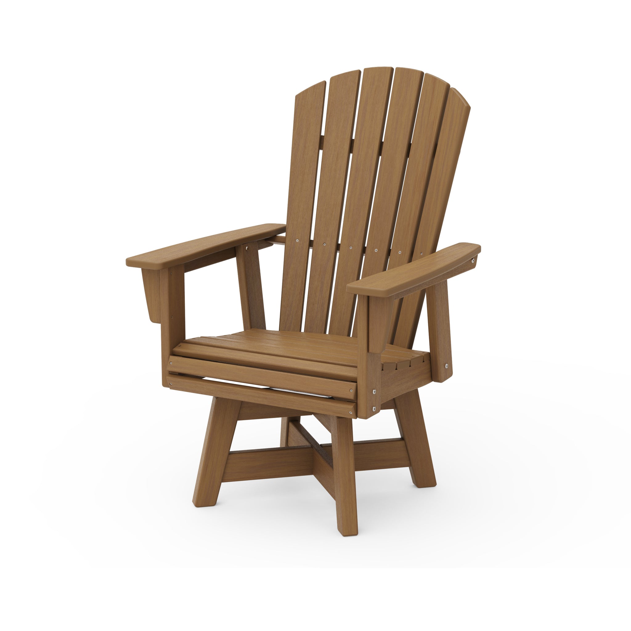 Nautical Curveback Adirondack Swivel Dining Chair