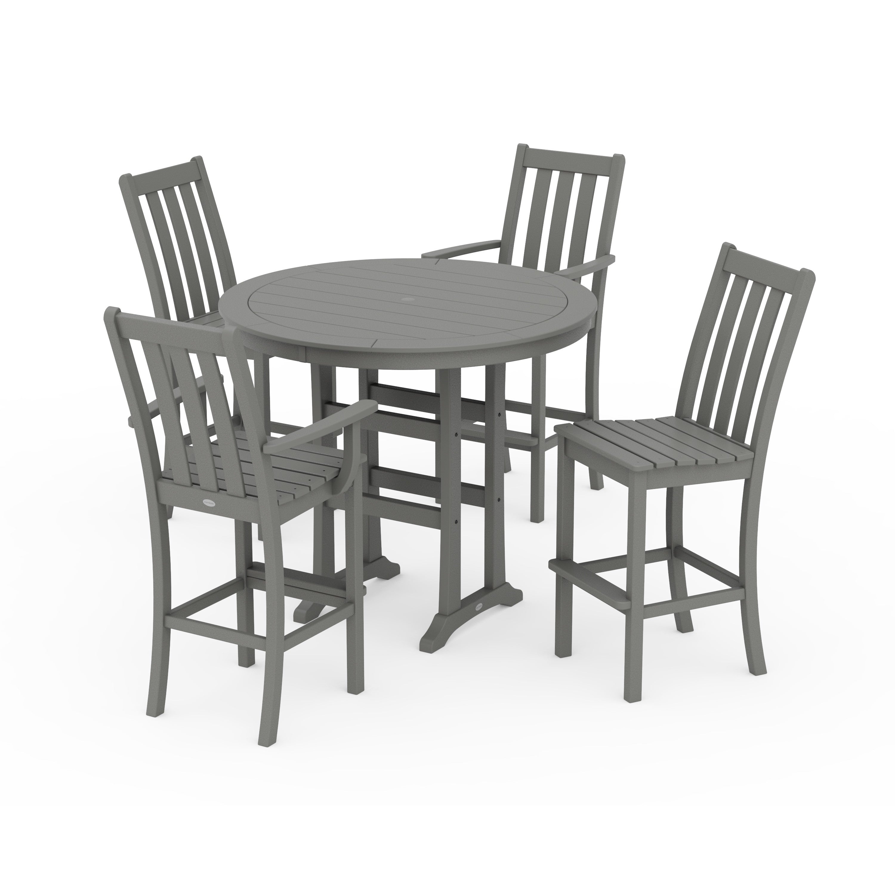 Vineyard 5-Piece Nautical Trestle Bar Set