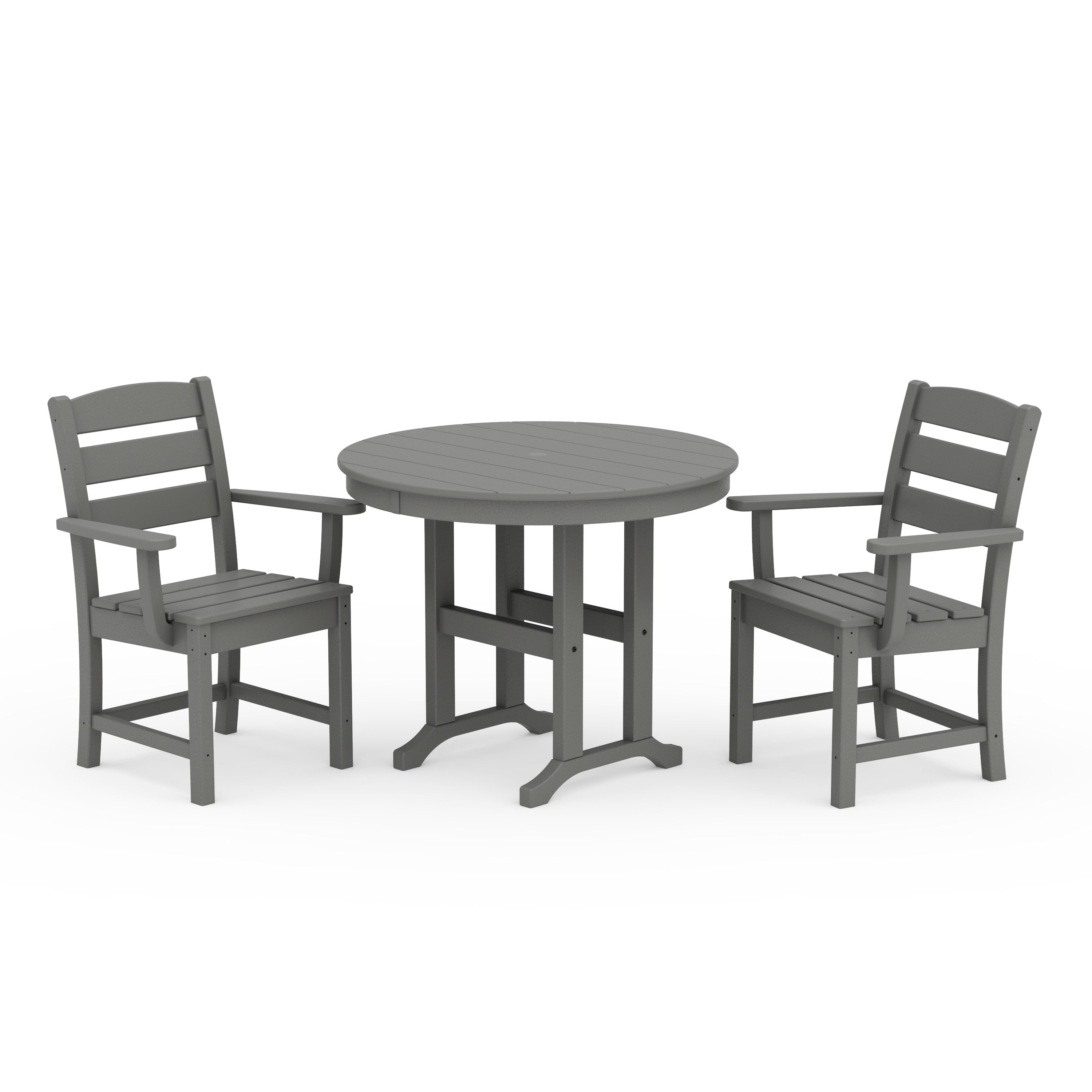 Lakeside 3-Piece Round Dining Set
