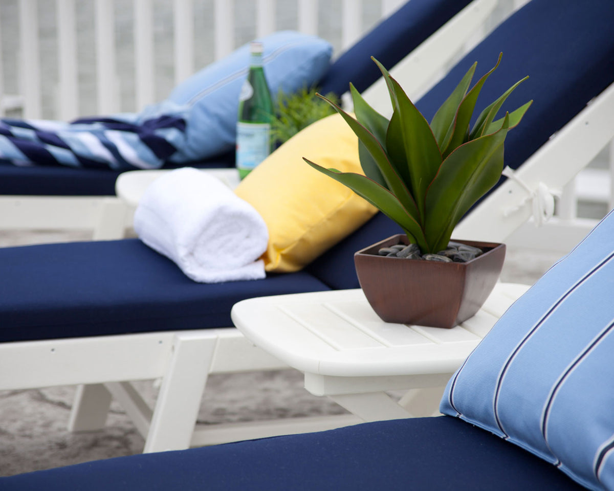 Nautical Chaise with Wheels