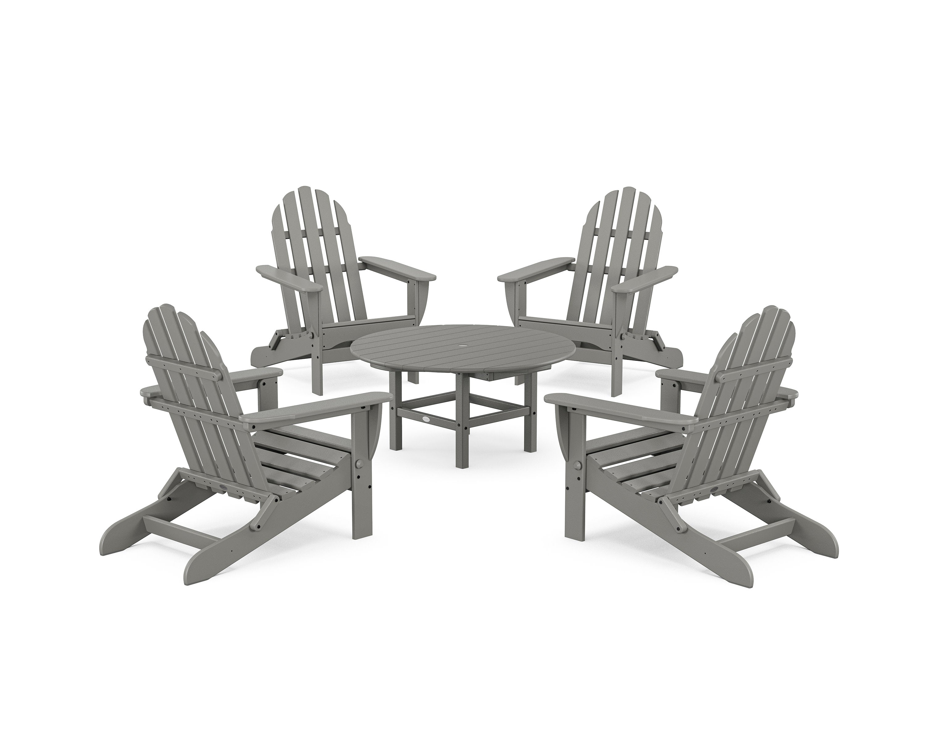 Classic Folding Adirondack 5-Piece Conversation Group