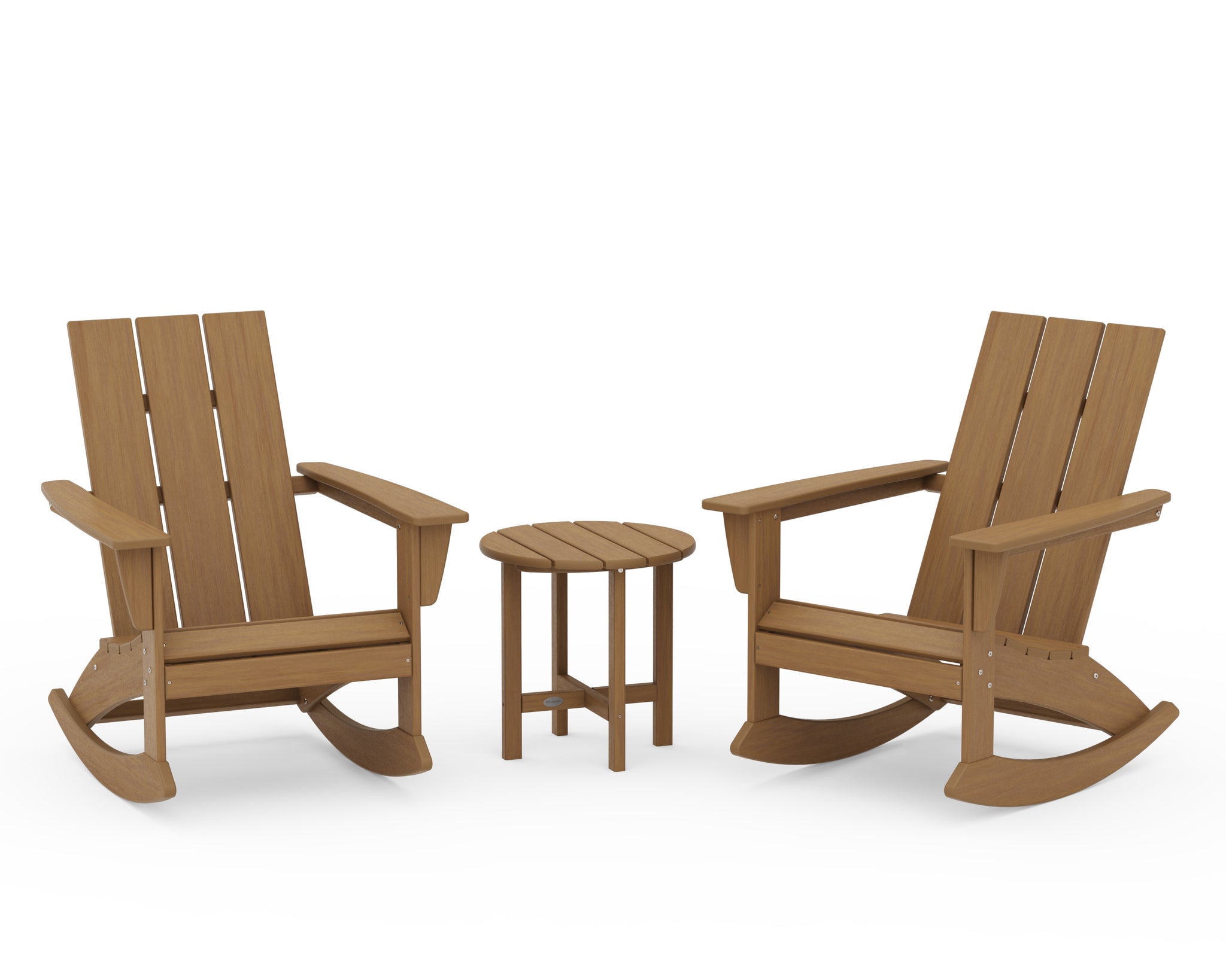 Modern 3-Piece Adirondack Rocking Chair Set